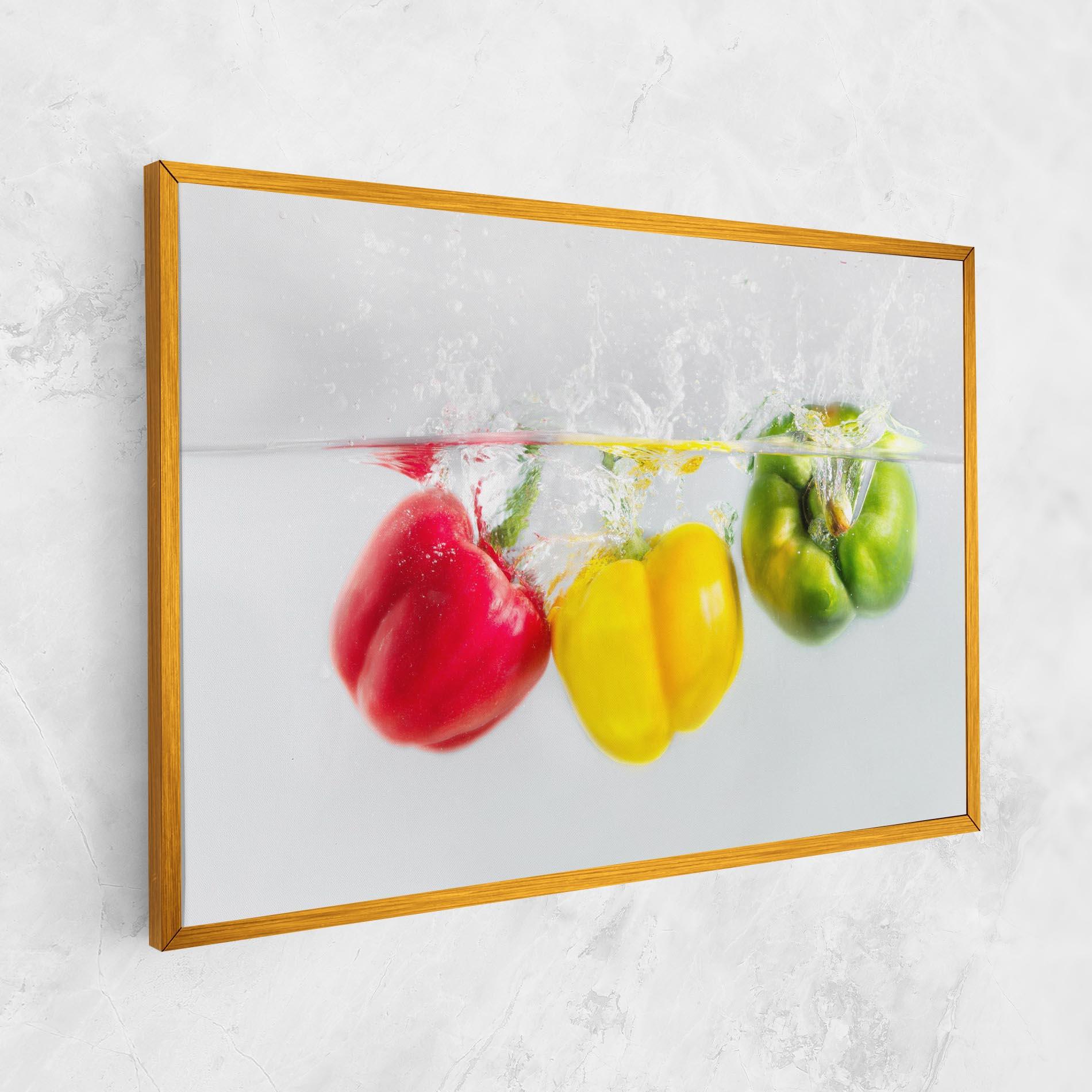 Картина на платно Colorful Bellpepper mockup 1