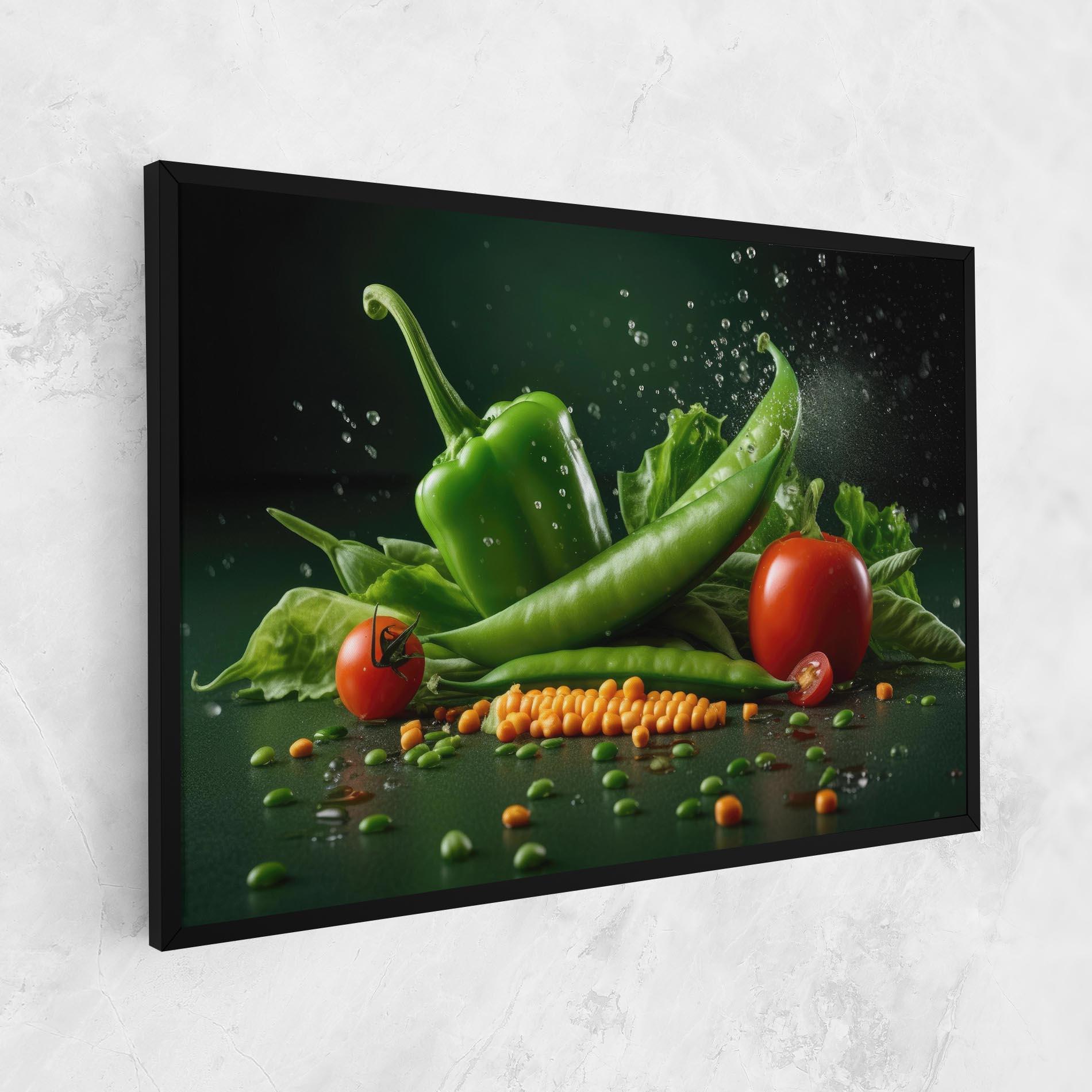Картина на платно Fresh Vegetables mockup 1