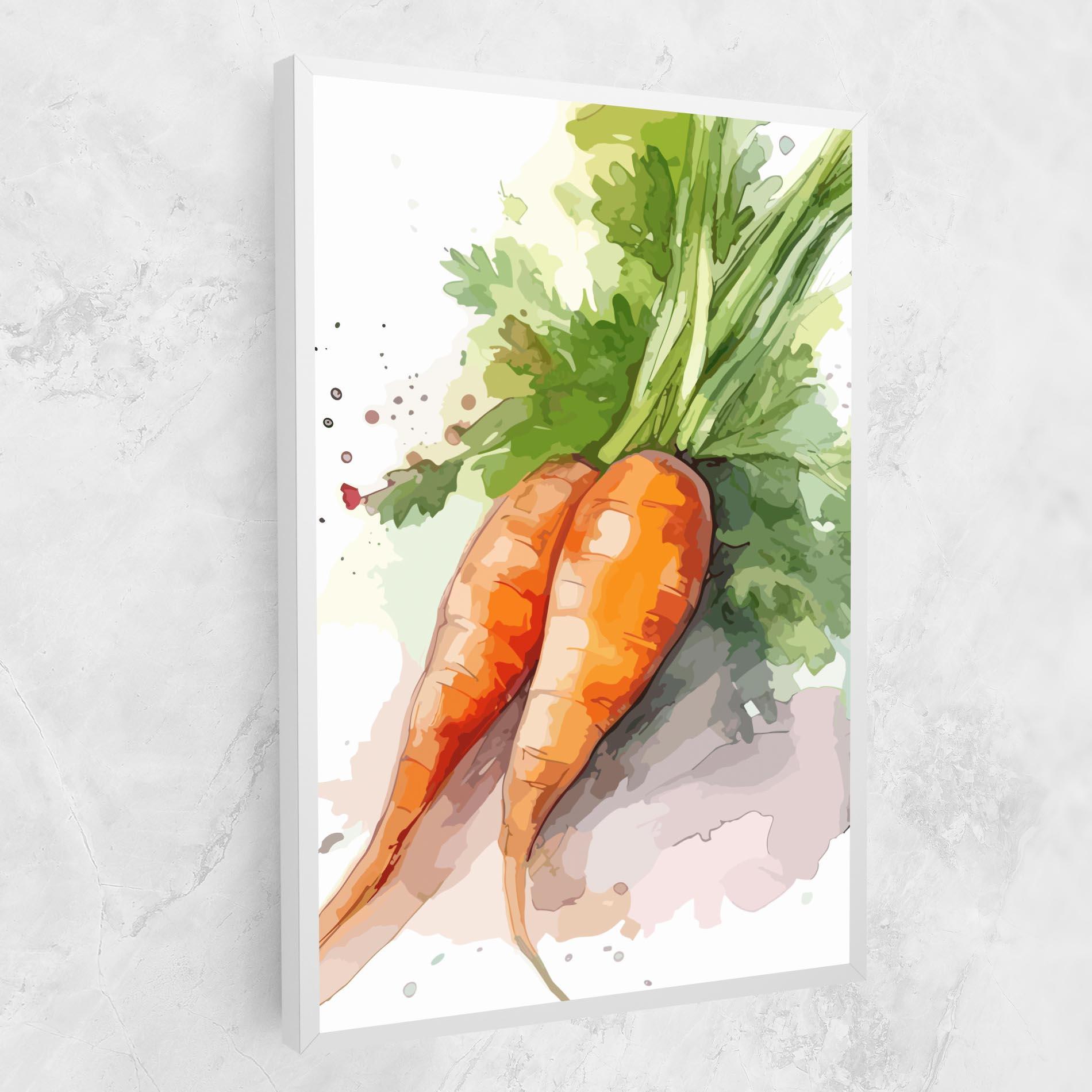 Картина на платно Carrot Watercolor mockup 1