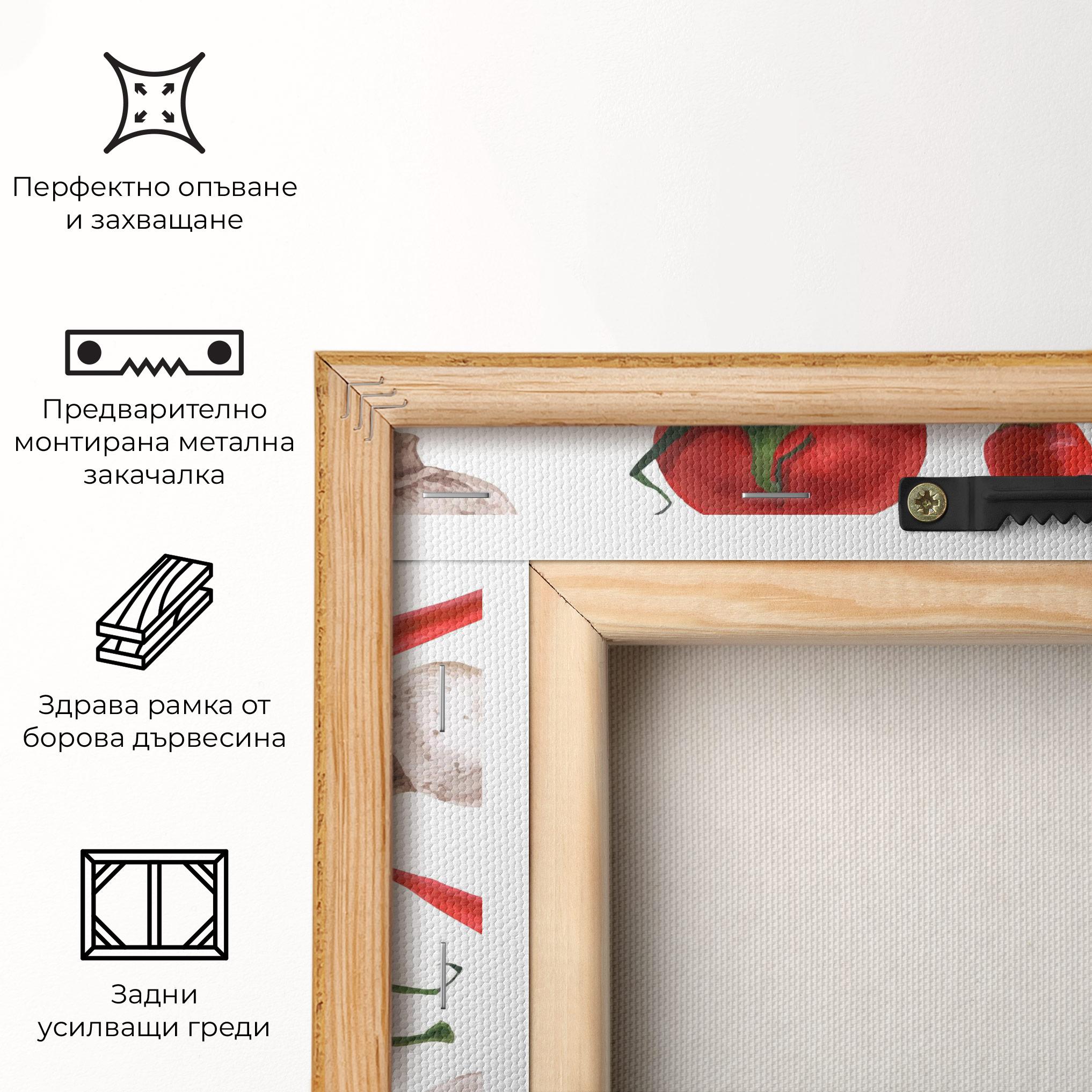 Картина на платно Floating Tomato mockup 5