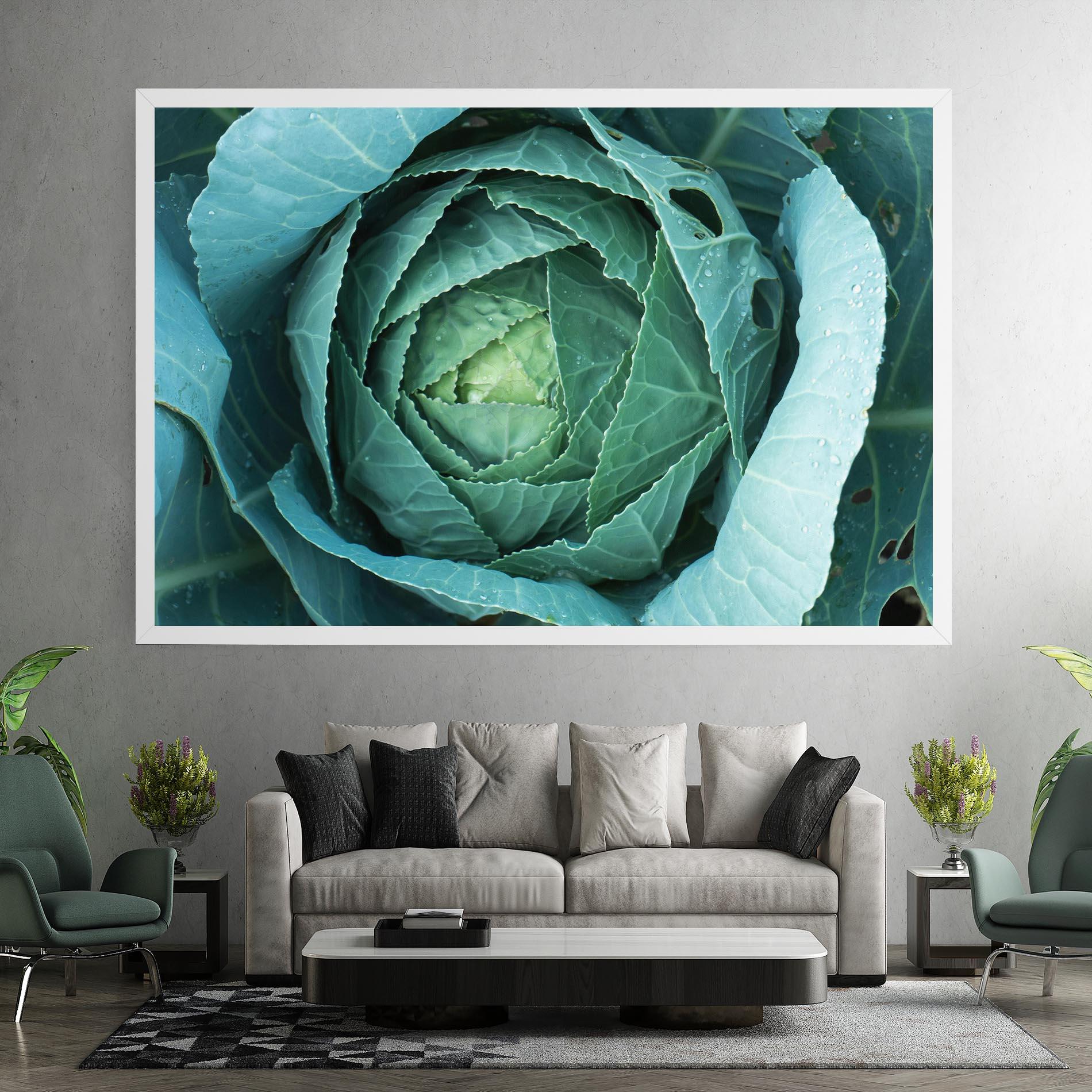 Картина на платно Blue Lettuce mockup 7