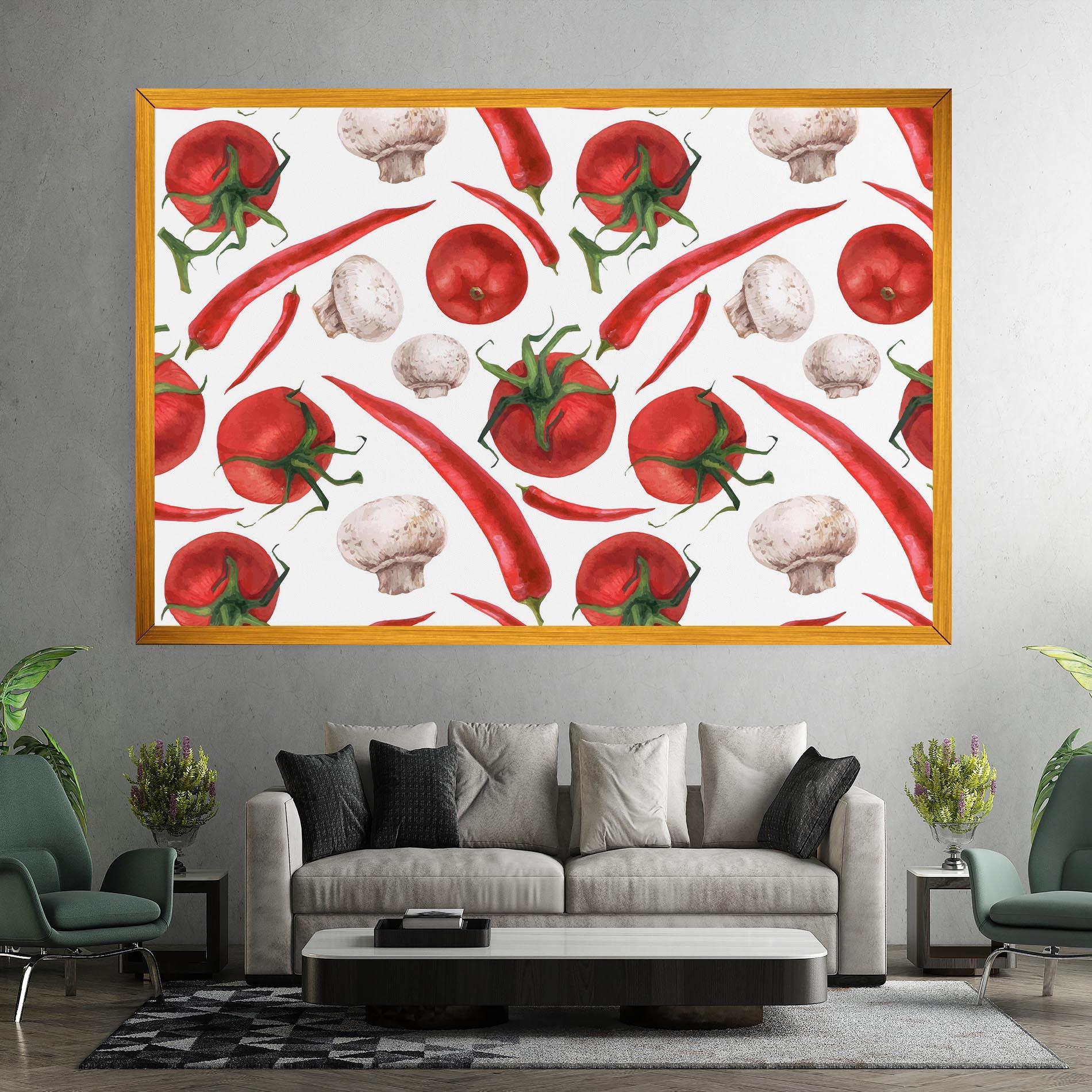 Картина на платно Floating Tomato mockup 7