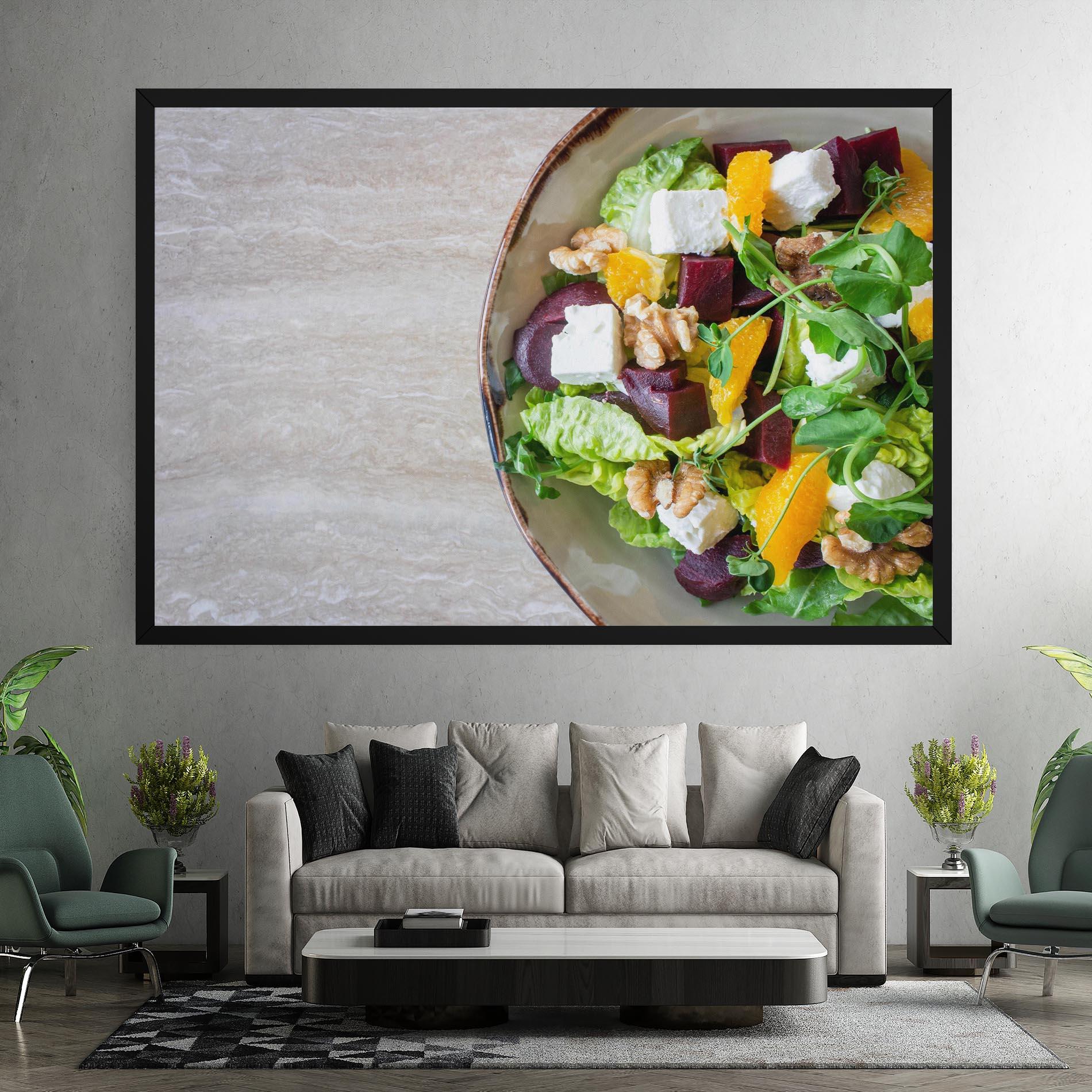 Картина на платно Delicious Salad mockup 7