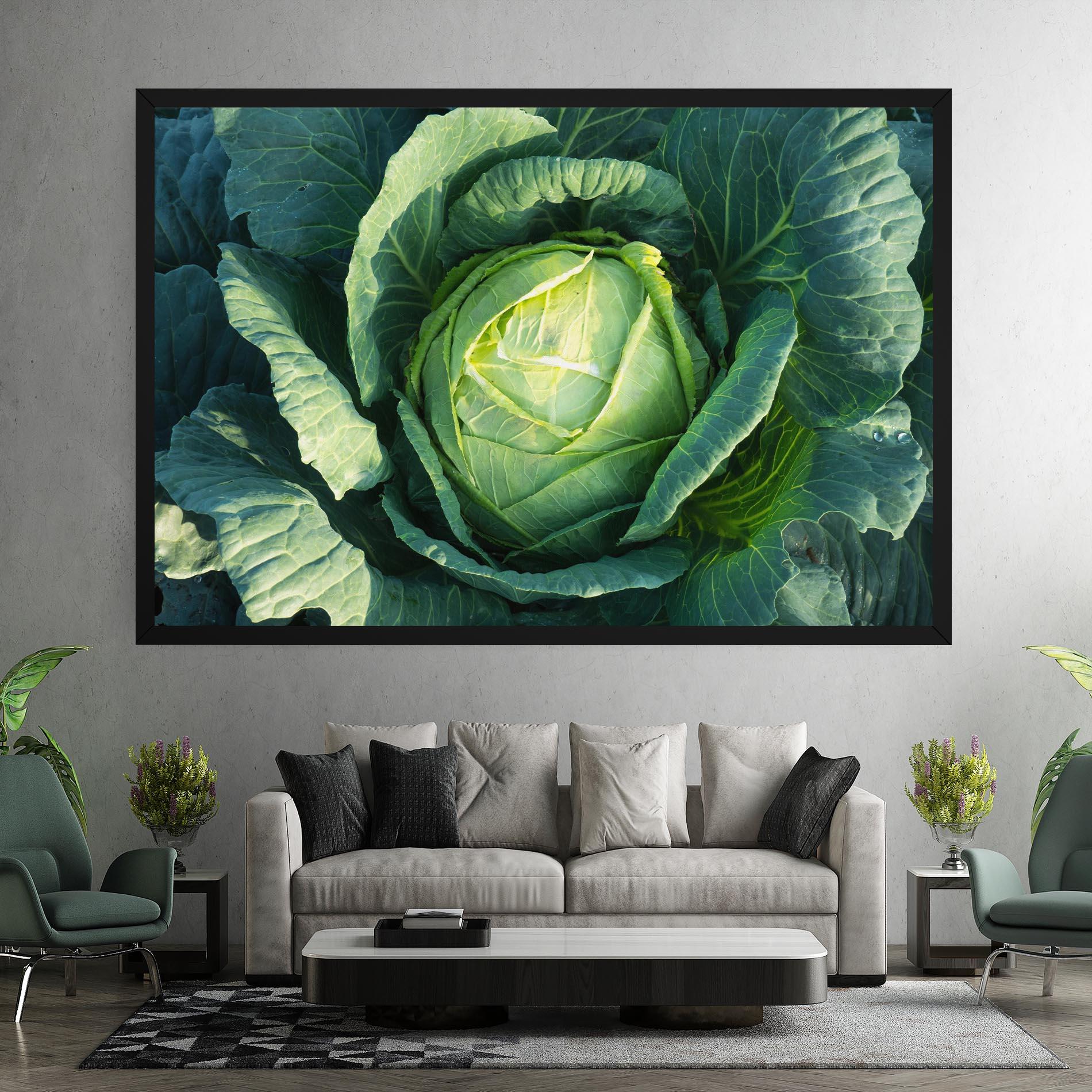 Картина на платно Green Lettuce mockup 7