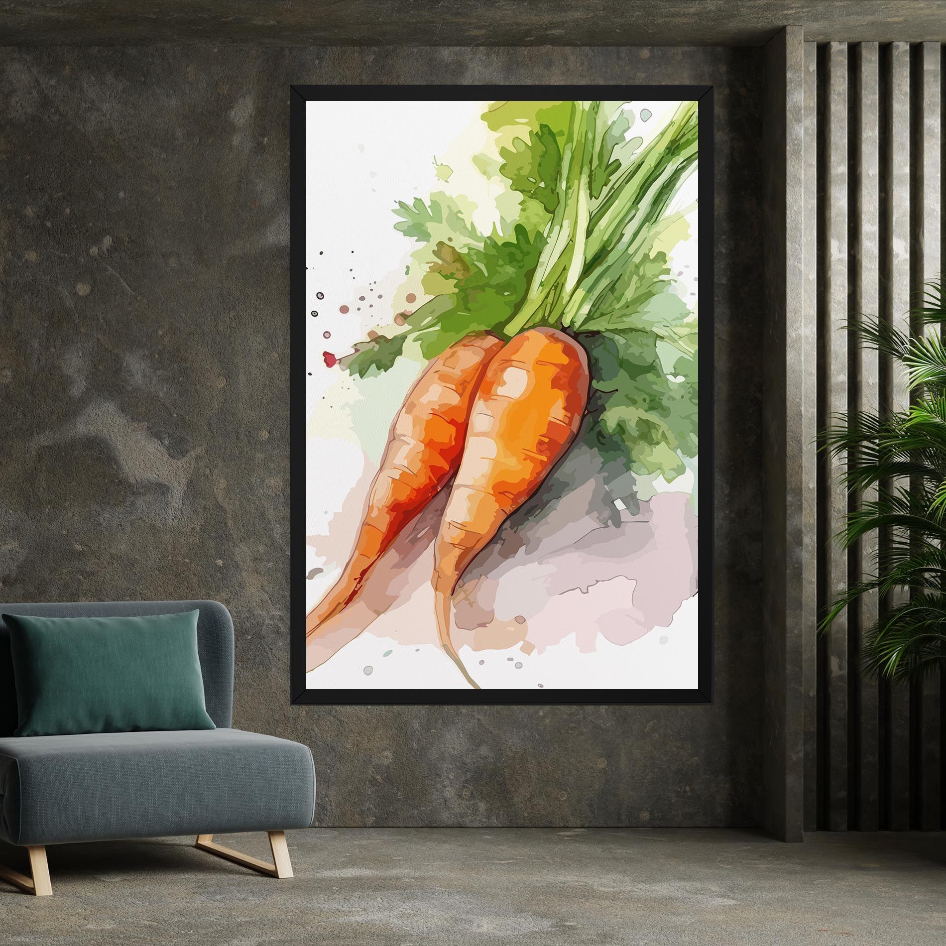 Carrot Watercolor mockup 7