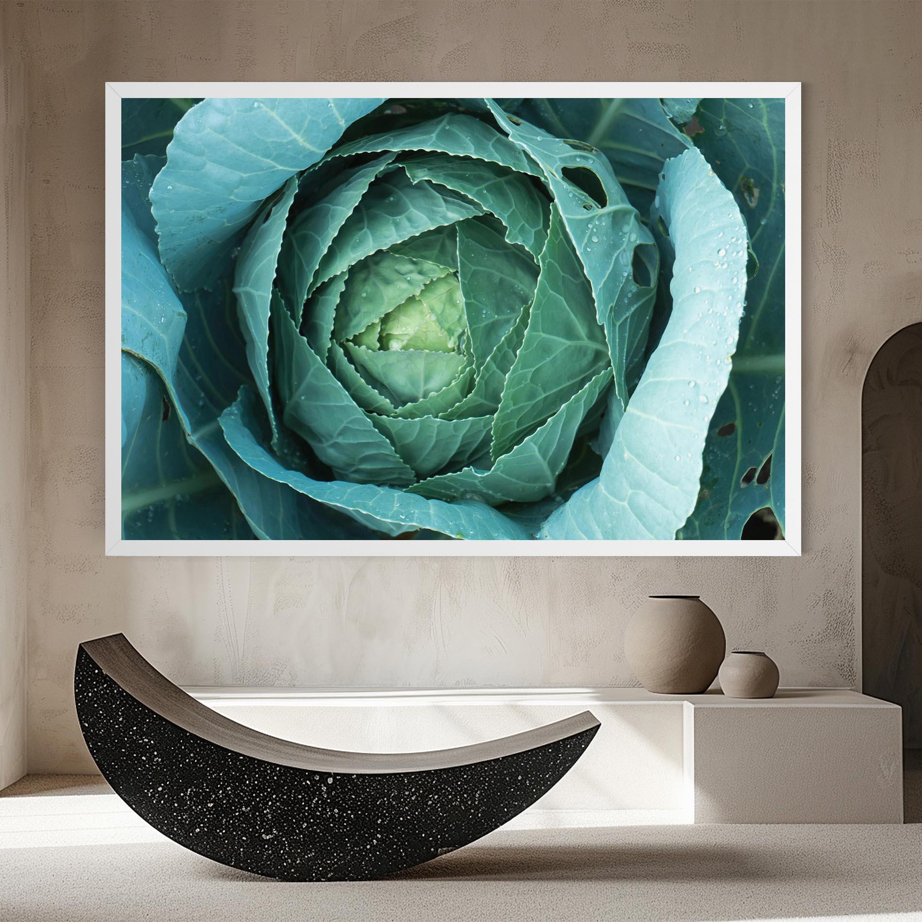 Картина на платно Blue Lettuce mockup 8