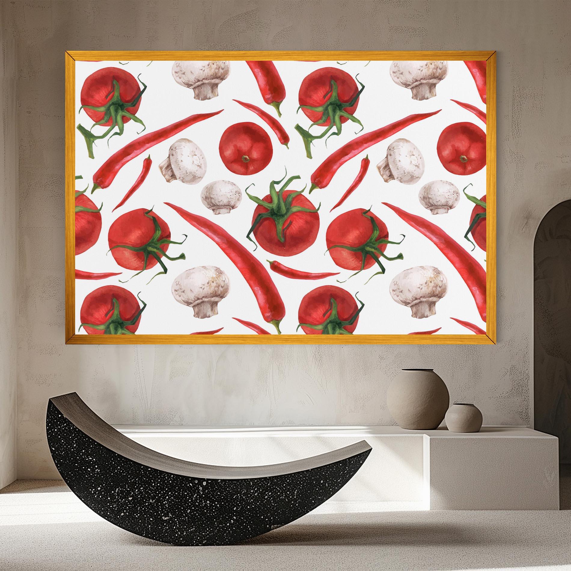 Картина на платно Floating Tomato mockup 8