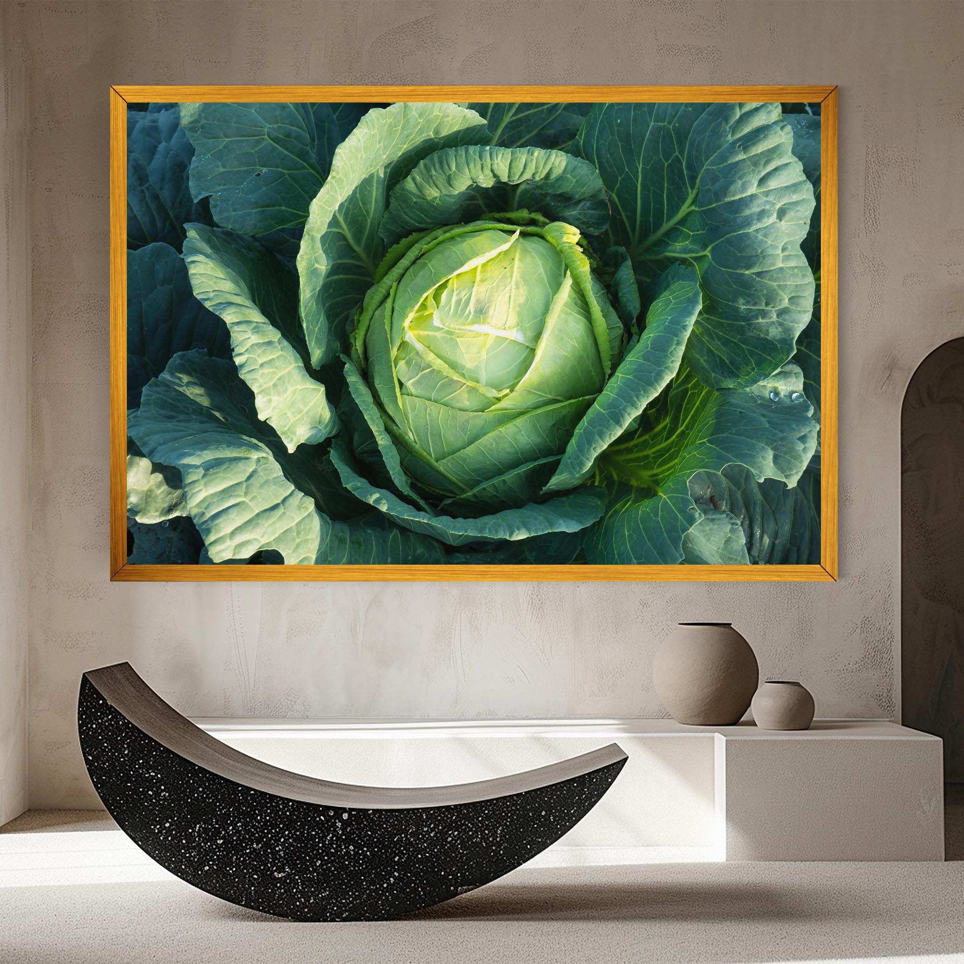 Картина на платно Green Lettuce mockup 8