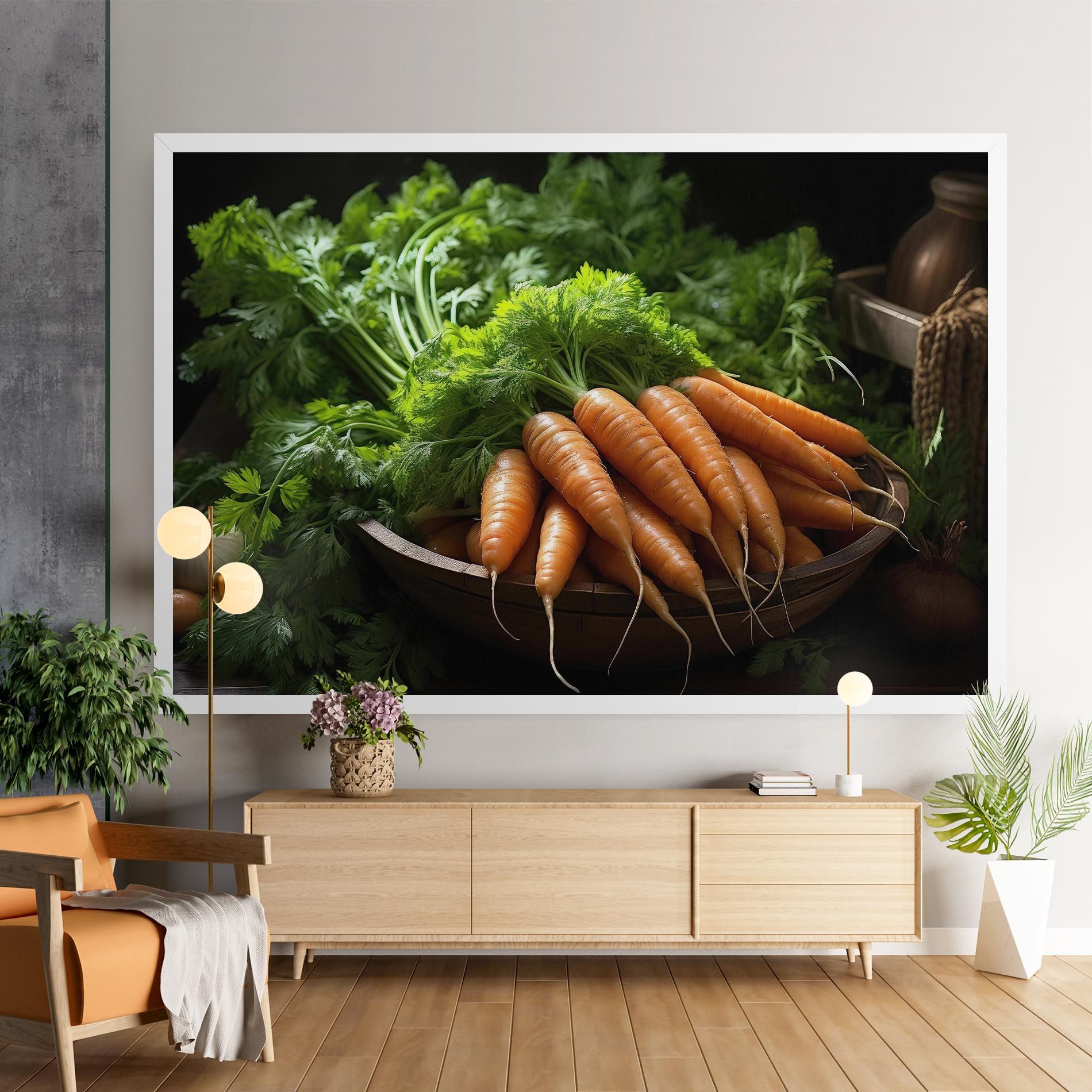 Fresh Carrots Basket mockup 9