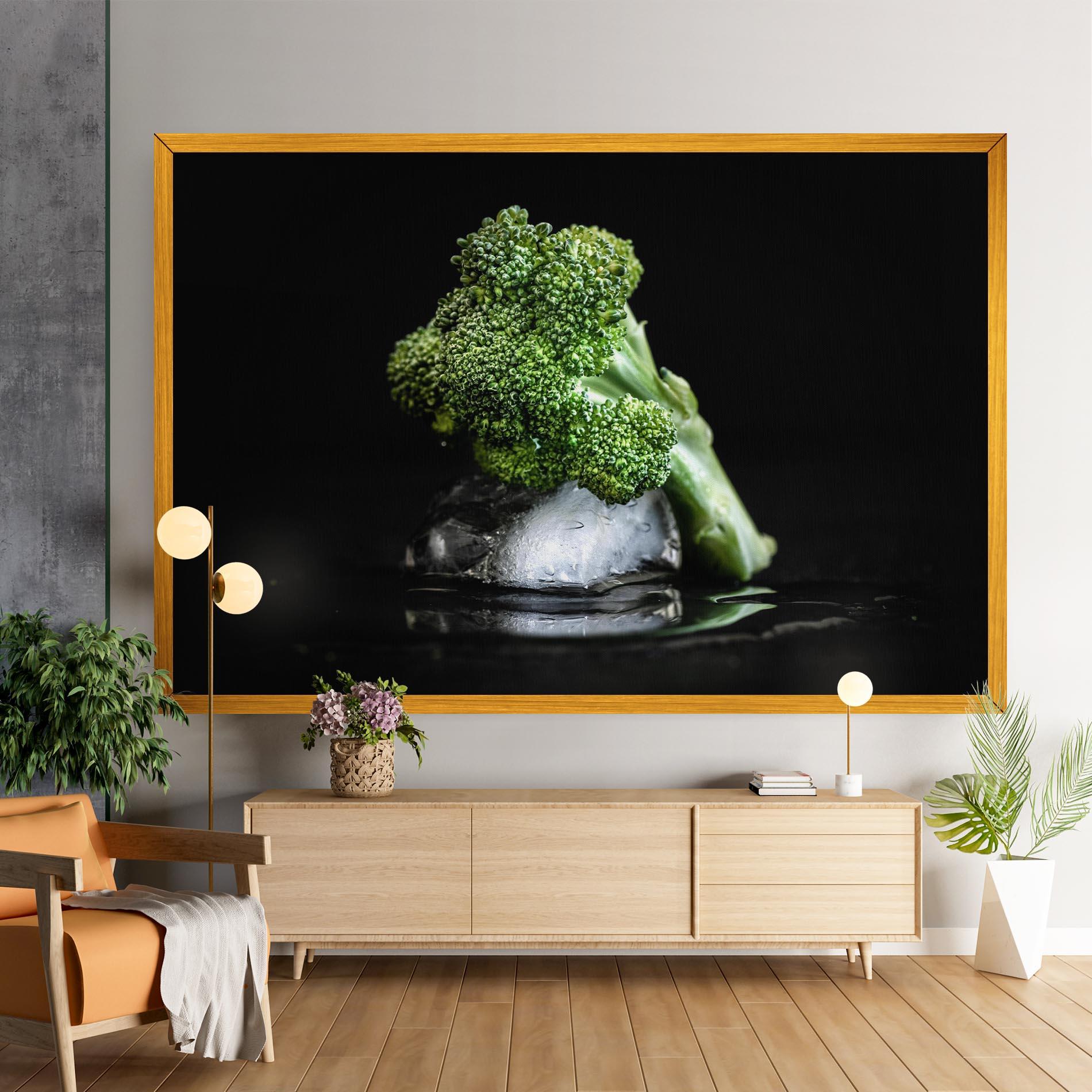 Картина на платно Broccoli Water mockup 9
