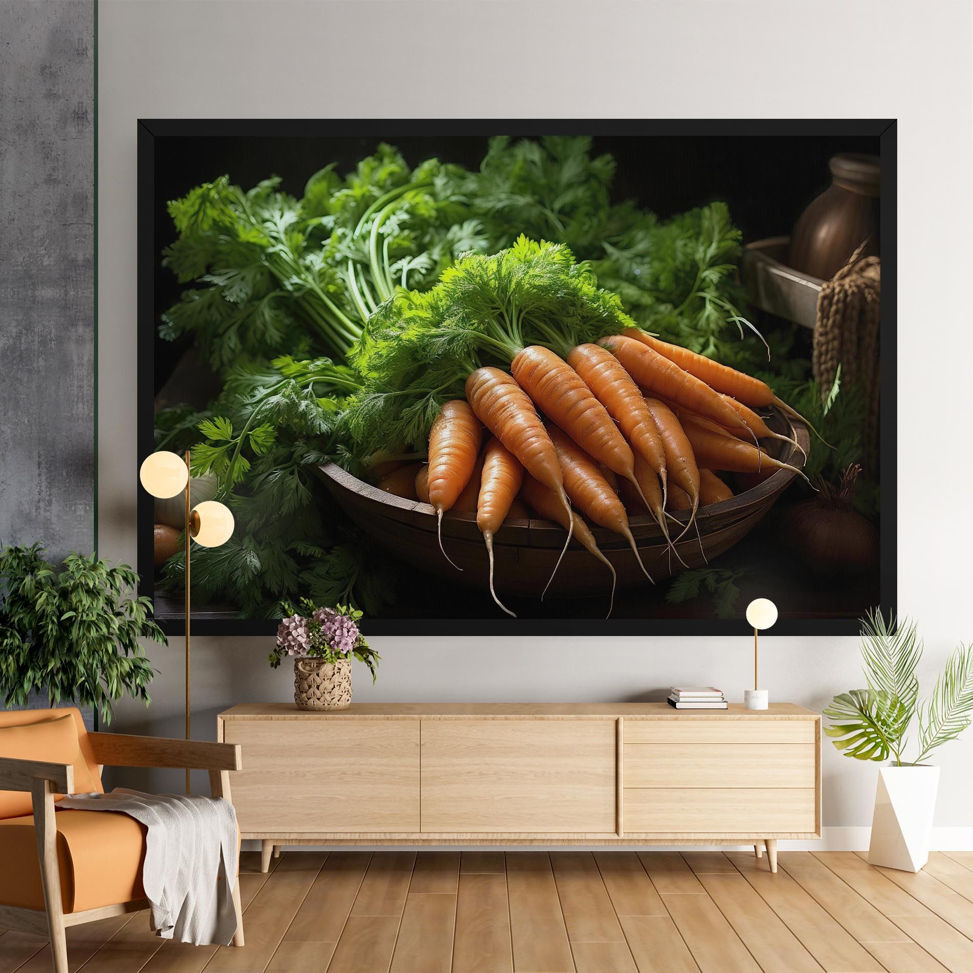 Fresh Carrots Basket mockup 9