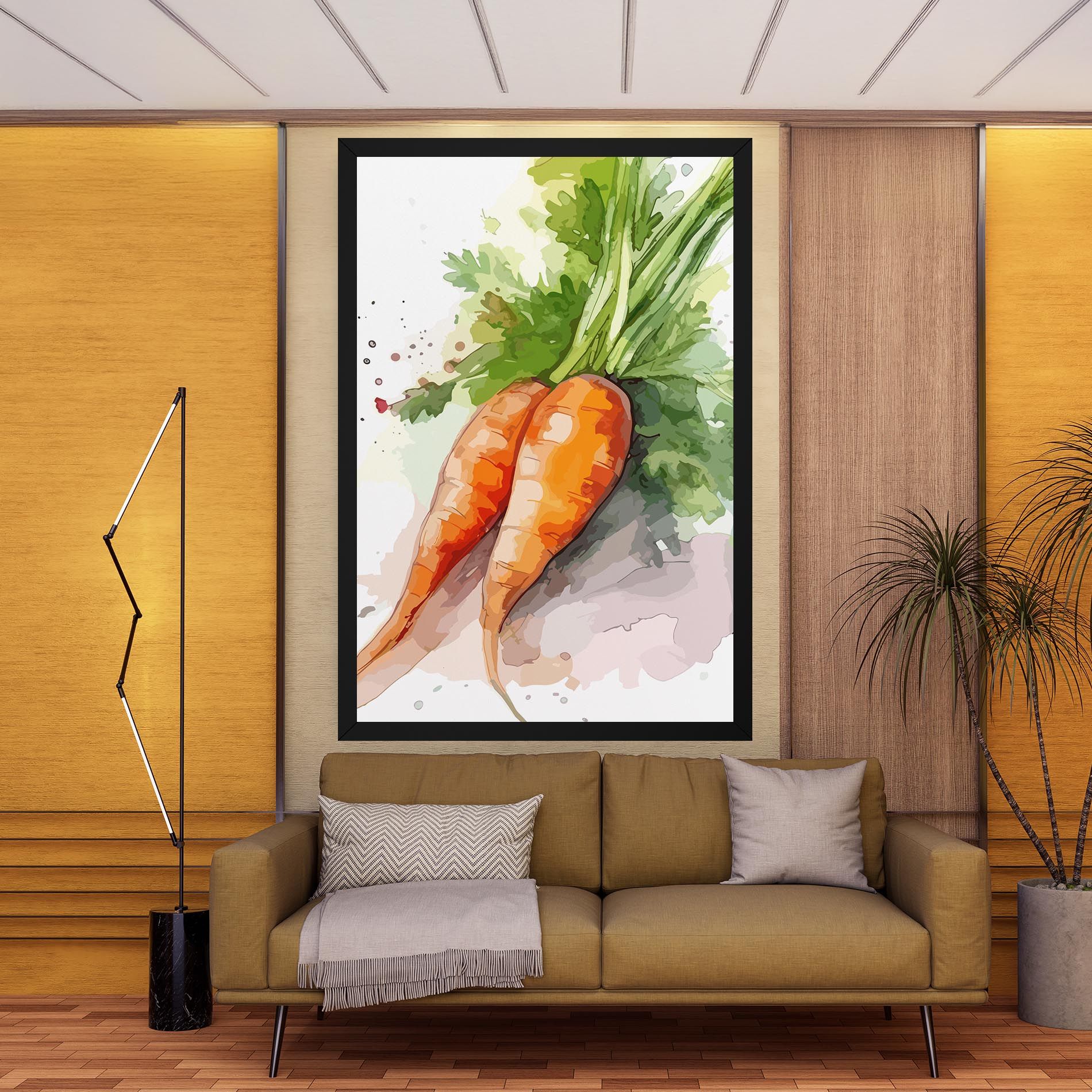 Carrot Watercolor mockup 9