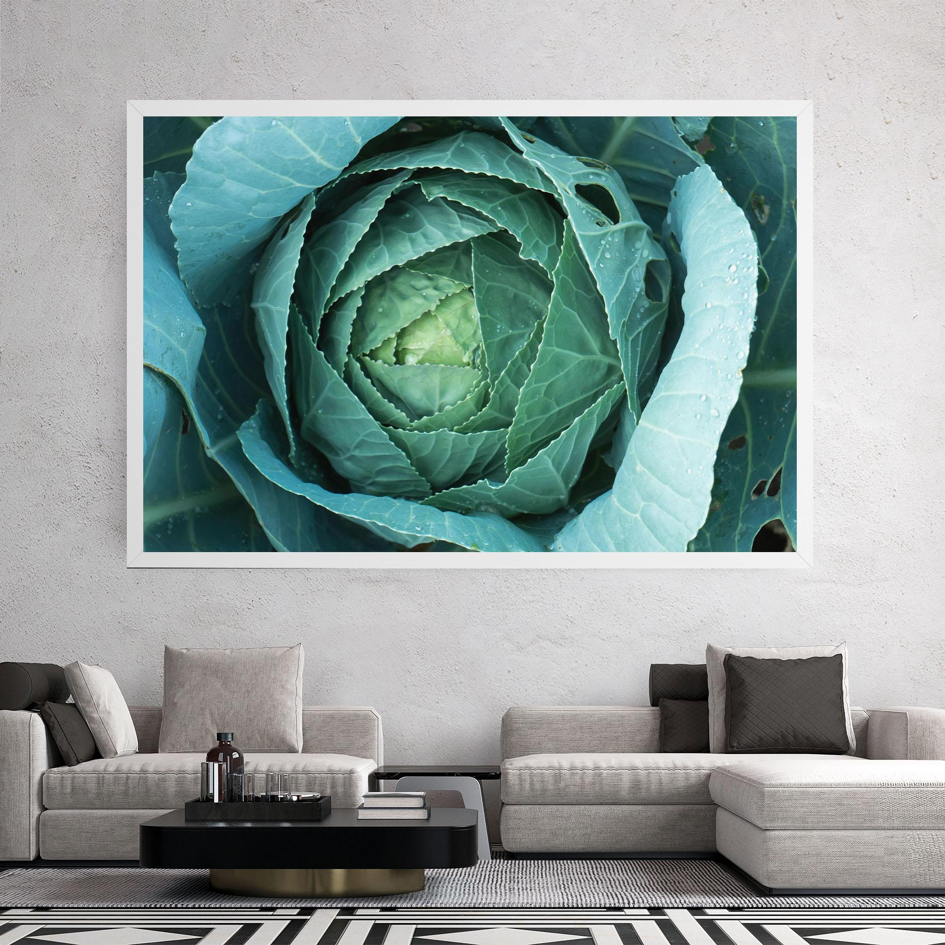 Картина на платно Blue Lettuce mockup 2