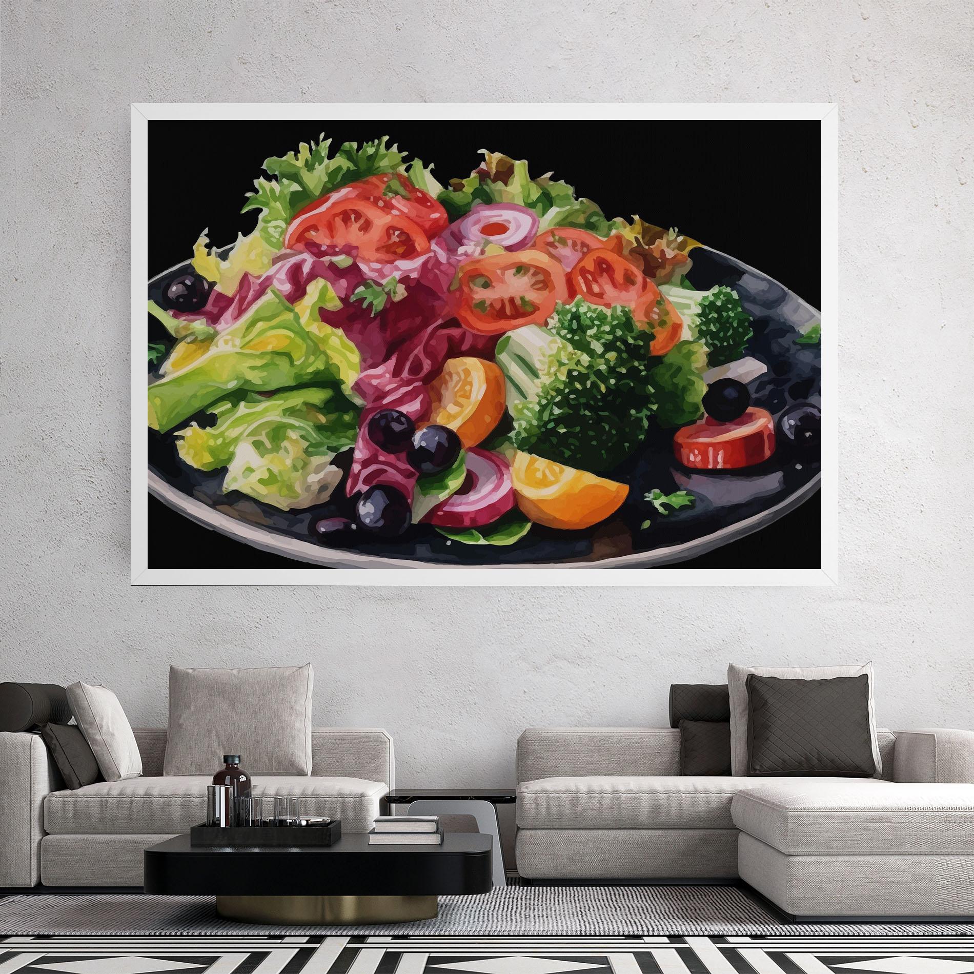 Картина на платно Healthy Tomato Food mockup 2