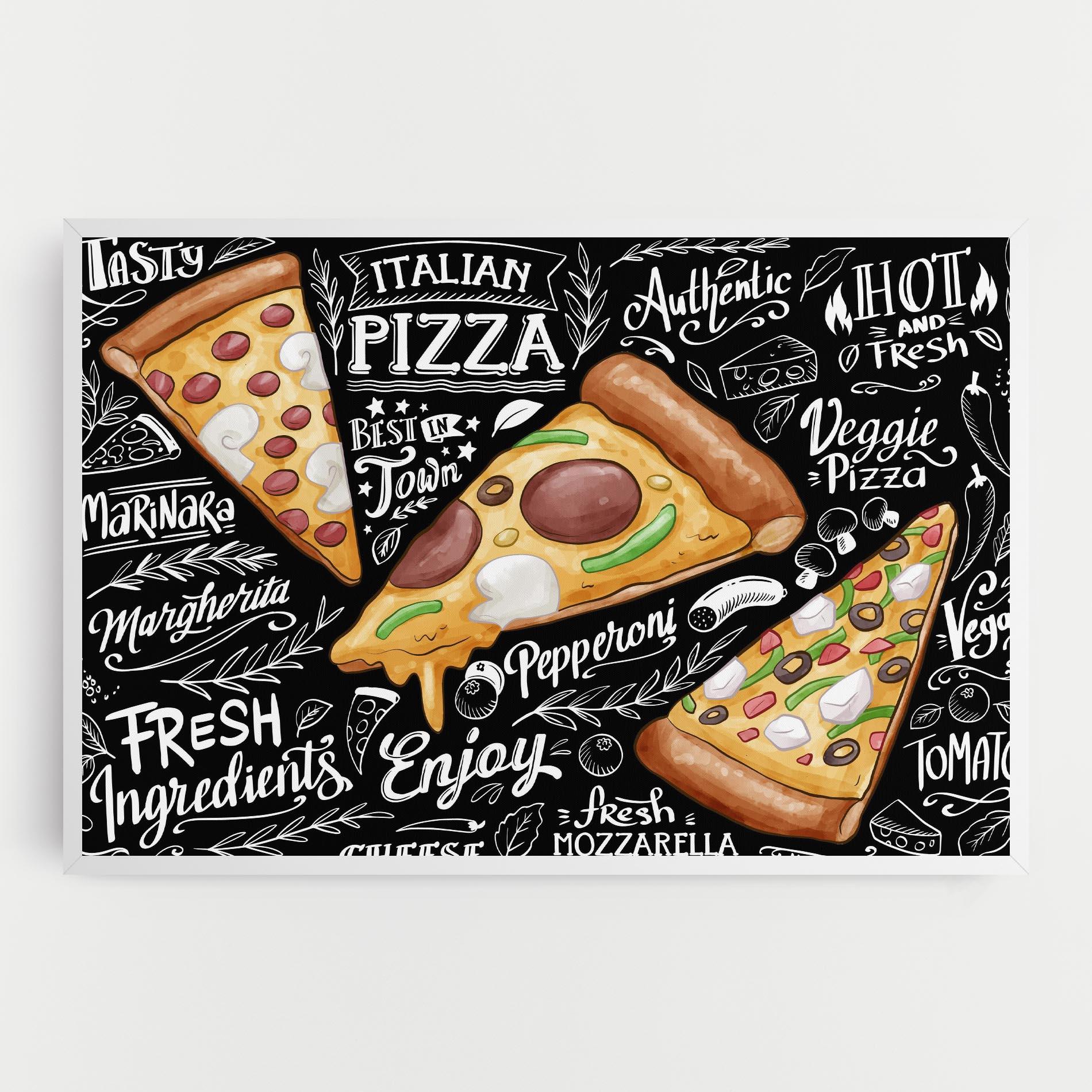 Картина на платно Enjoy Pizza mockup 0
