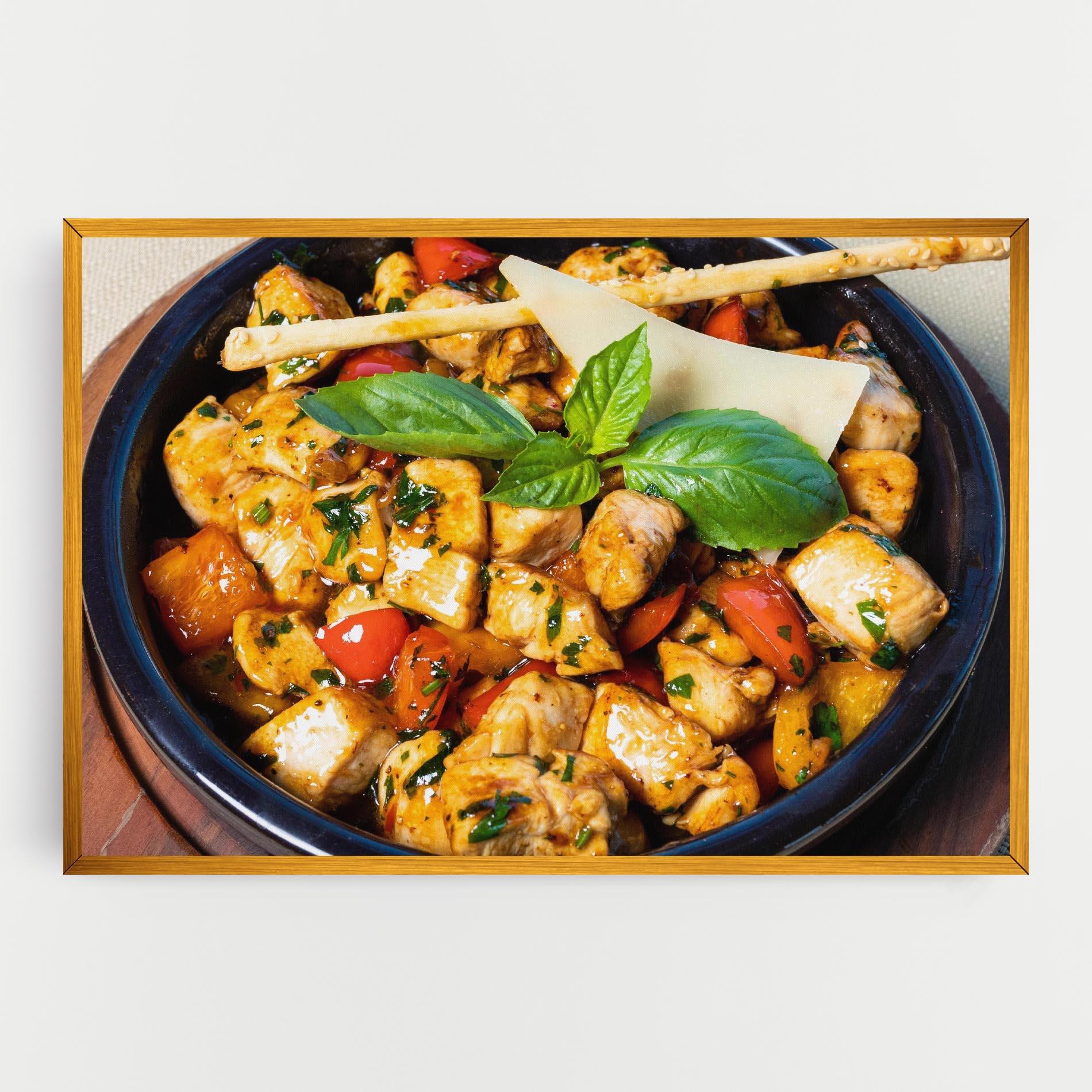 Картина на платно Chicken Food mockup 0