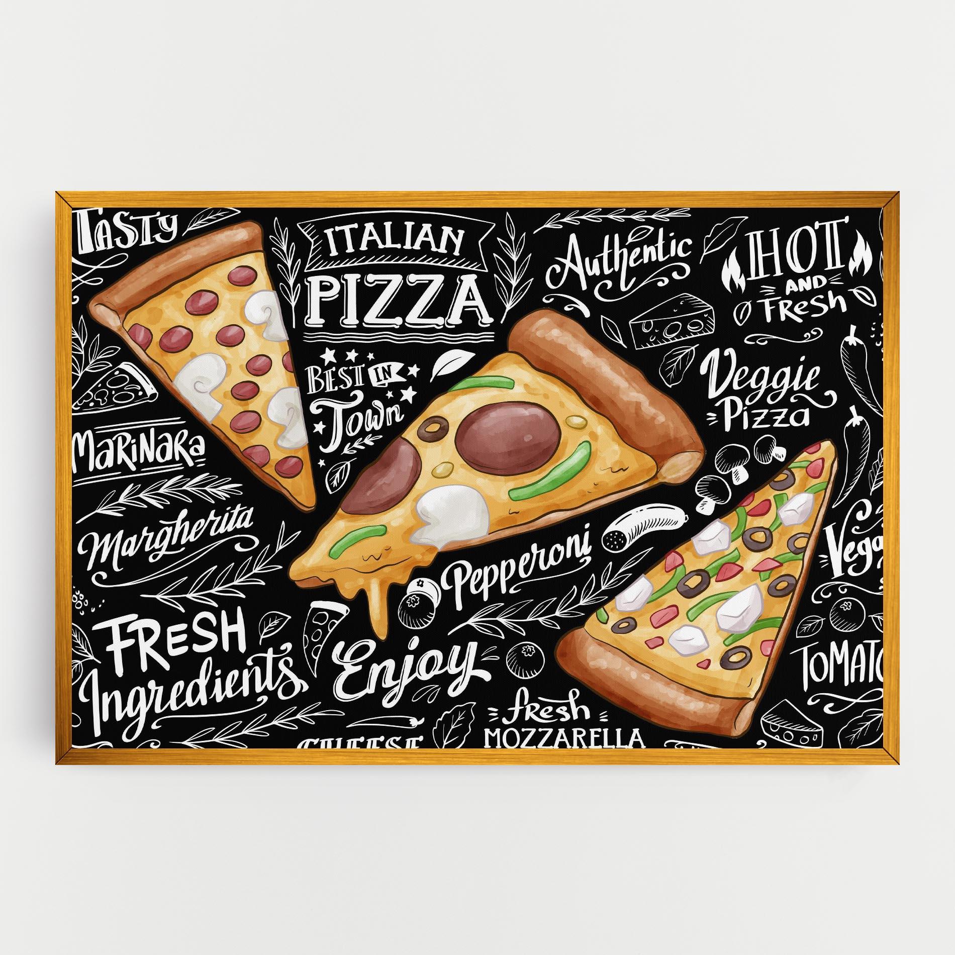Картина на платно Enjoy Pizza mockup 0