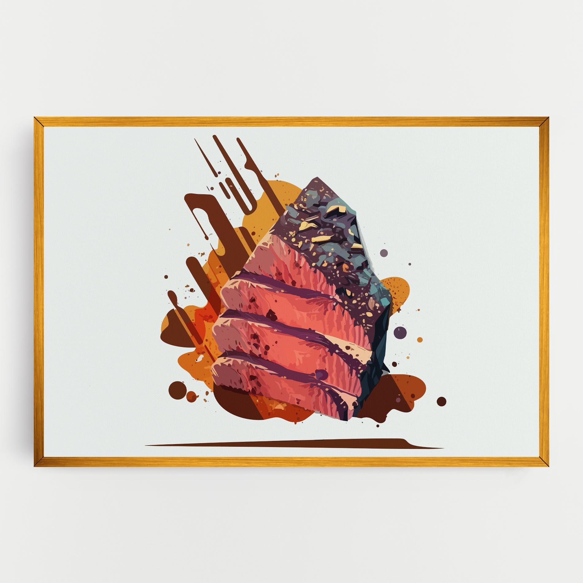Картина на платно Meat Floating mockup 0