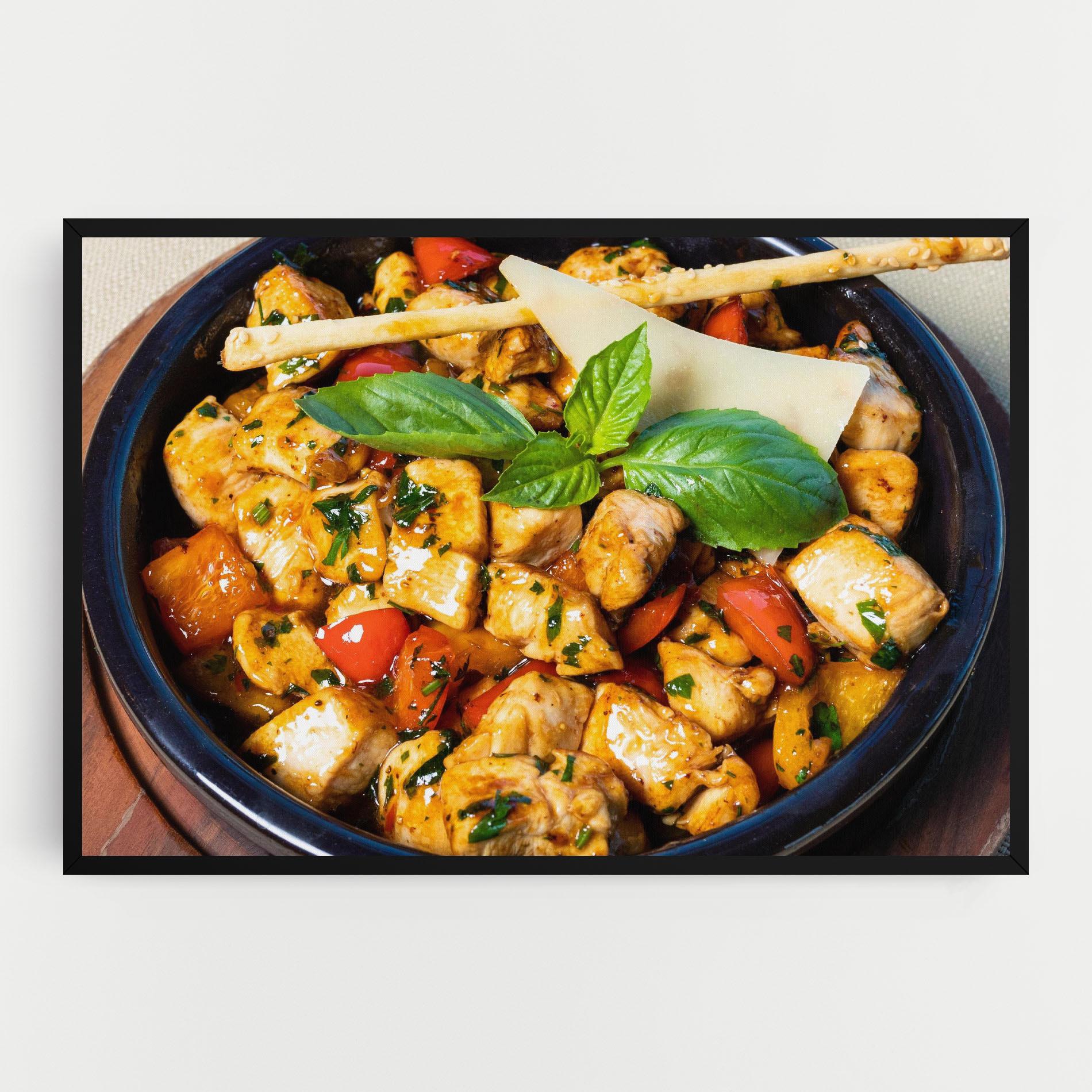 Картина на платно Chicken Food mockup 0