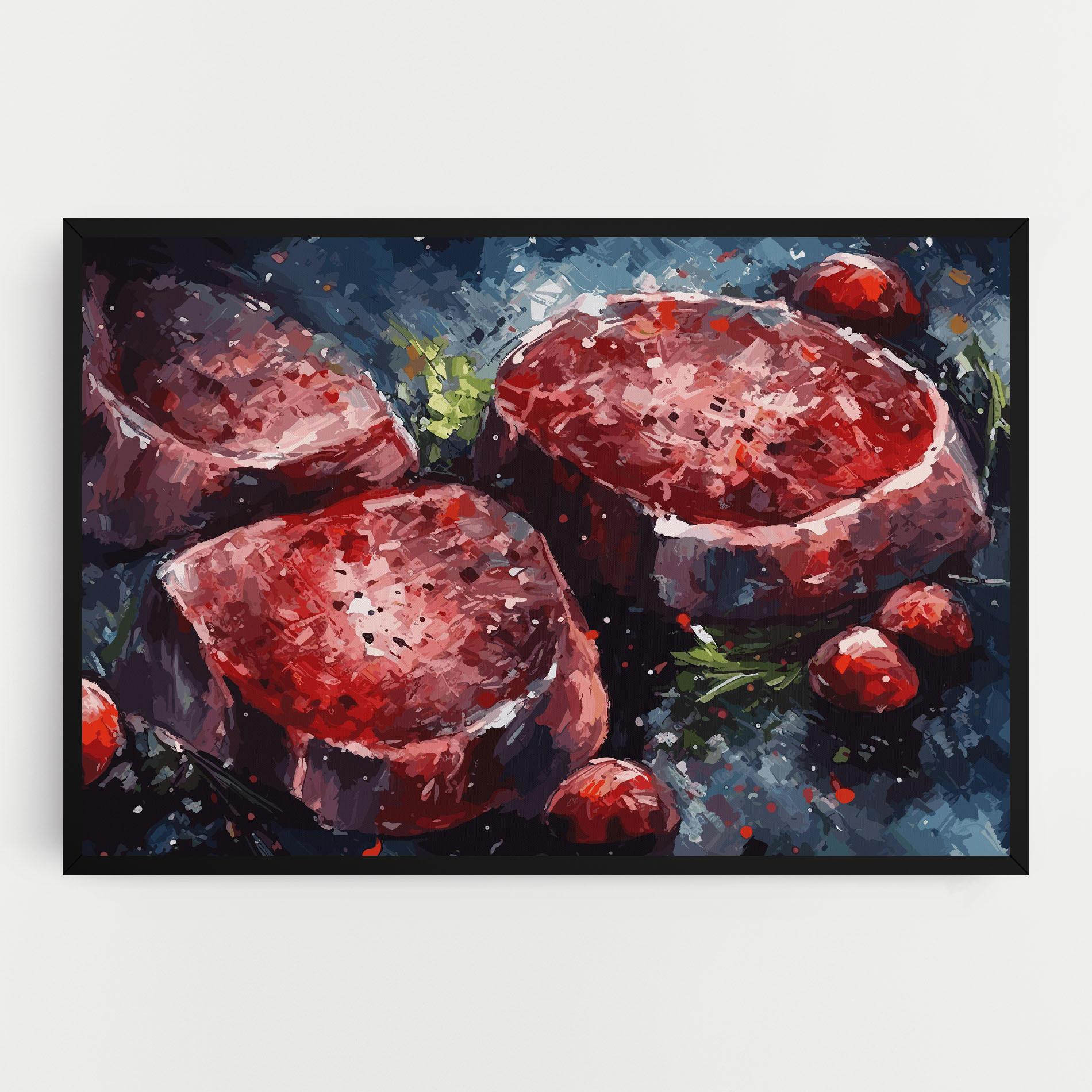 Картина на платно Meat Art mockup 0