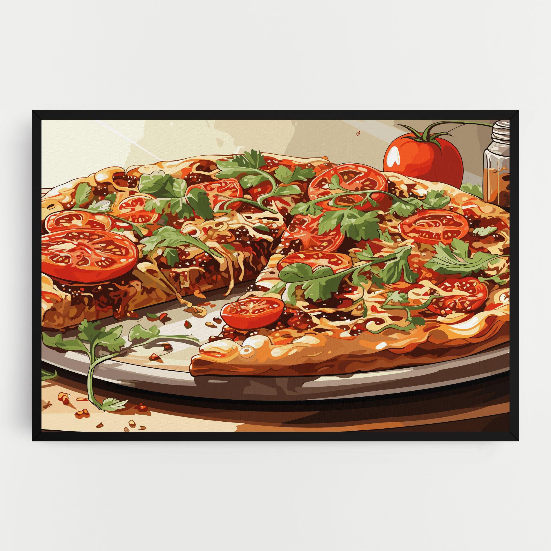 Картина на платно Pizza View mockup 0