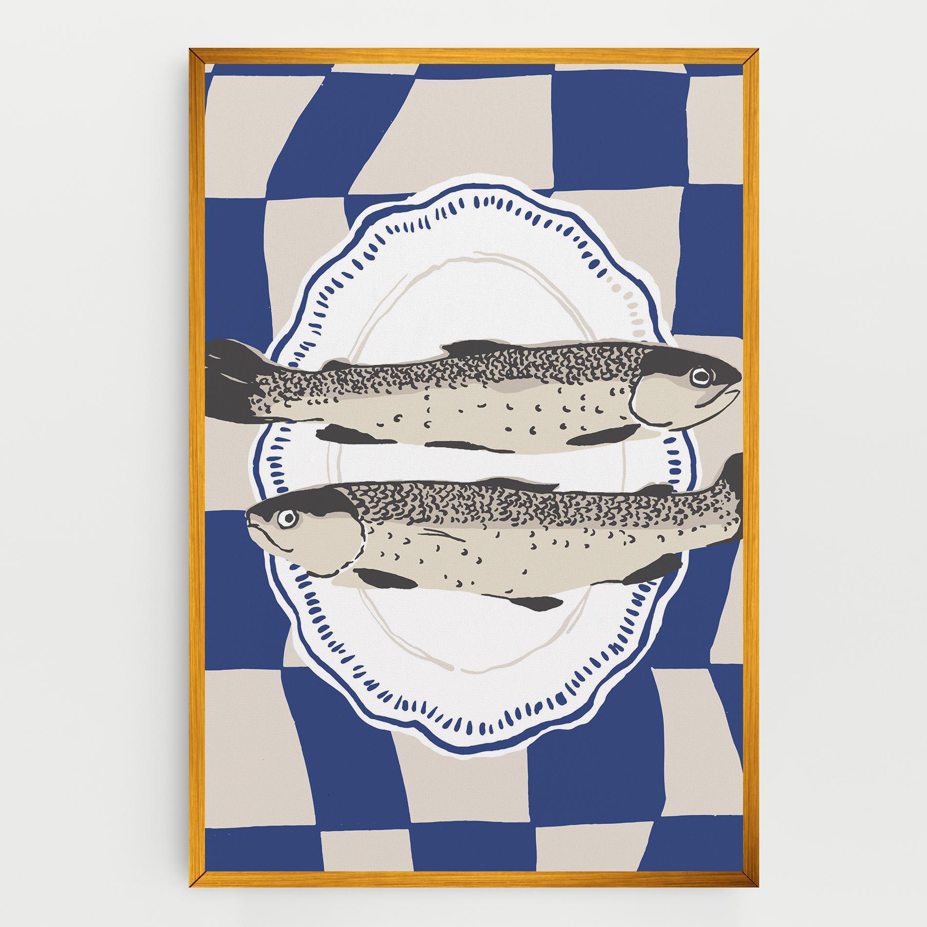 Картина на платно Food Fish mockup 0