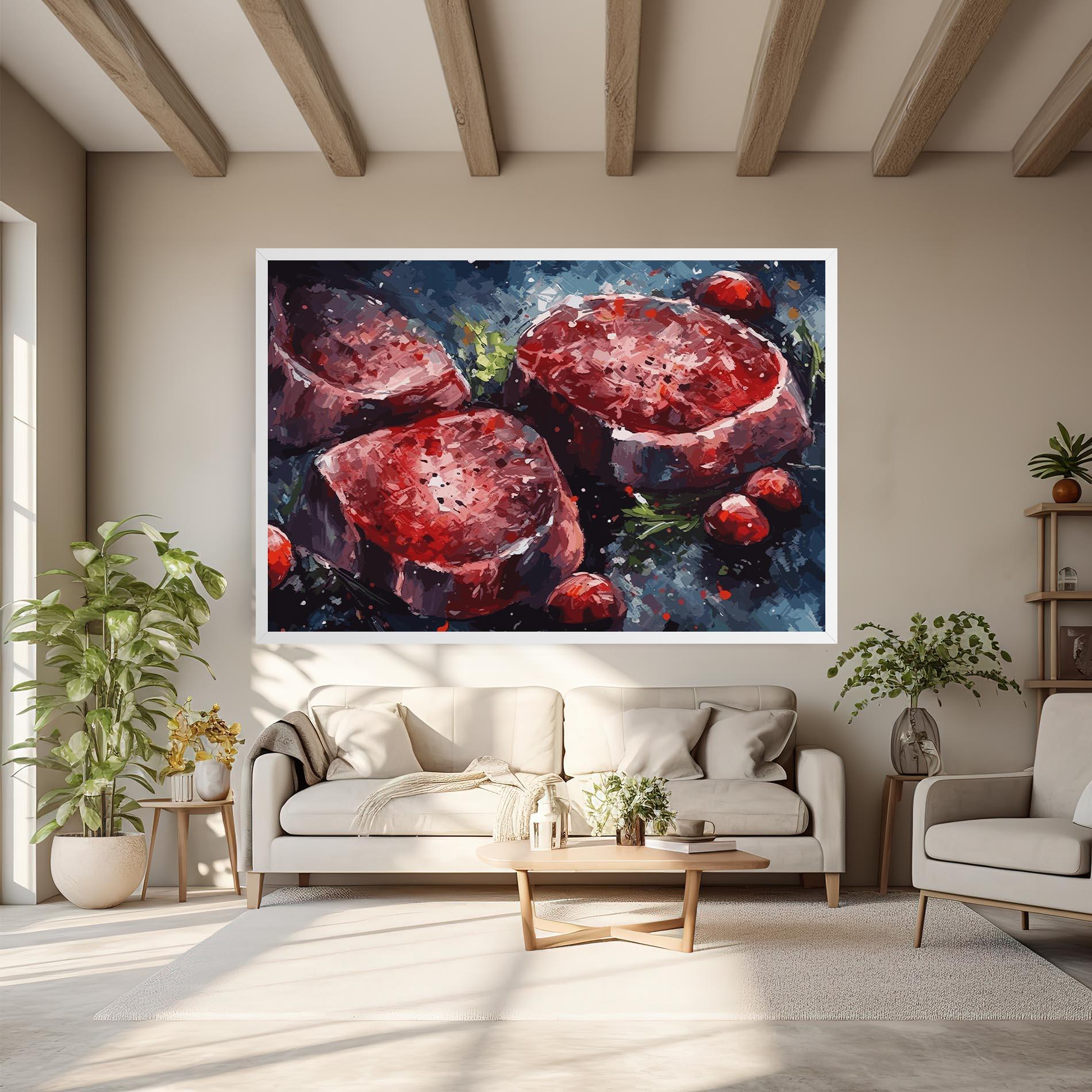Картина на платно Meat Art mockup 6