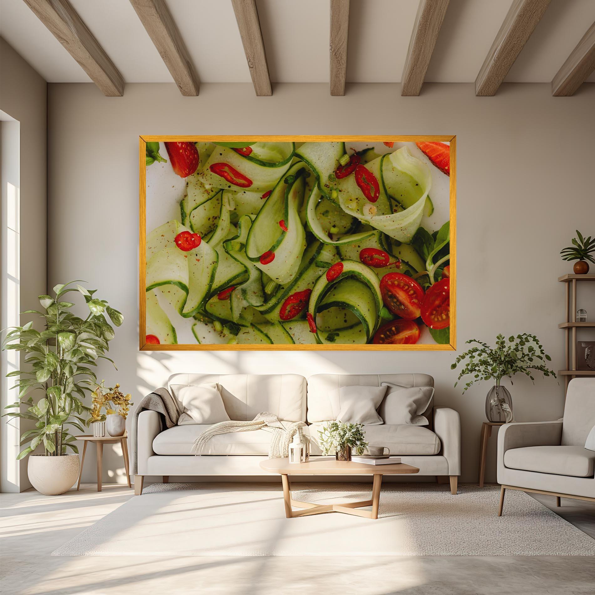 Картина на платно Cucumber Food mockup 6