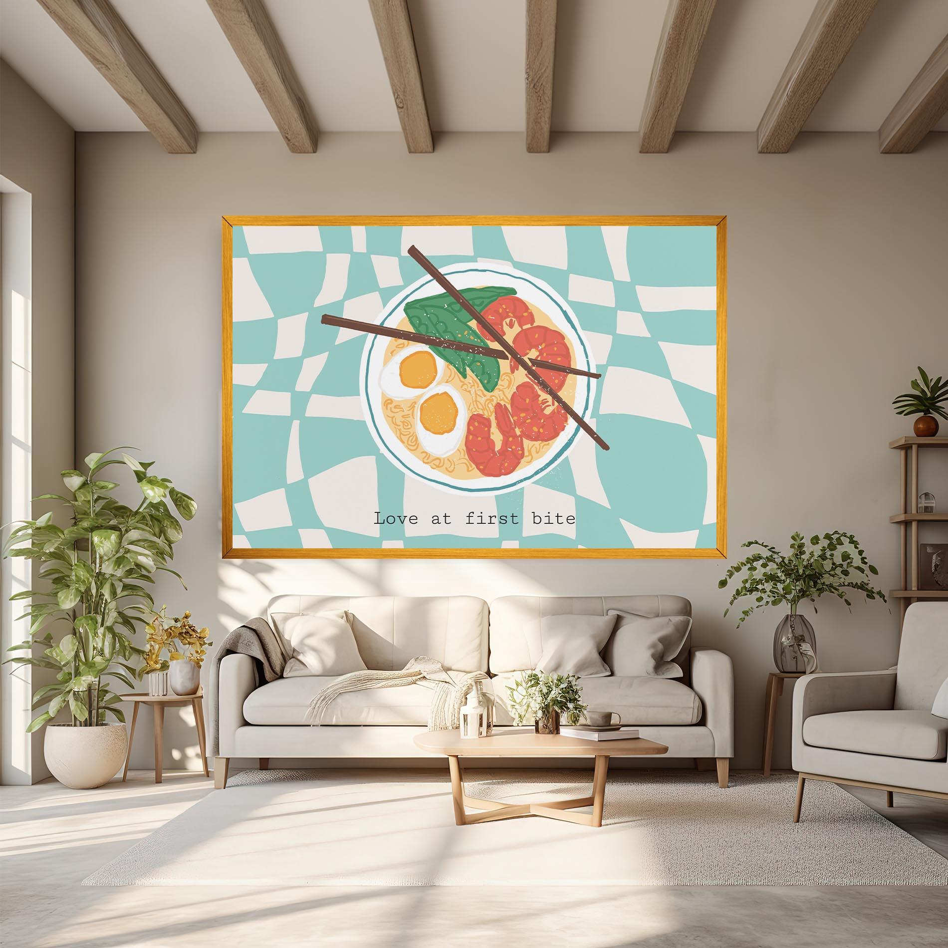 Картина на платно Food Love mockup 6