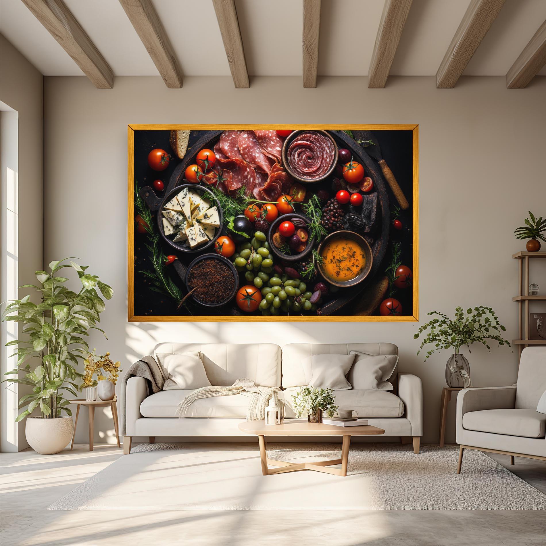 Картина на платно Meats Assortment mockup 6