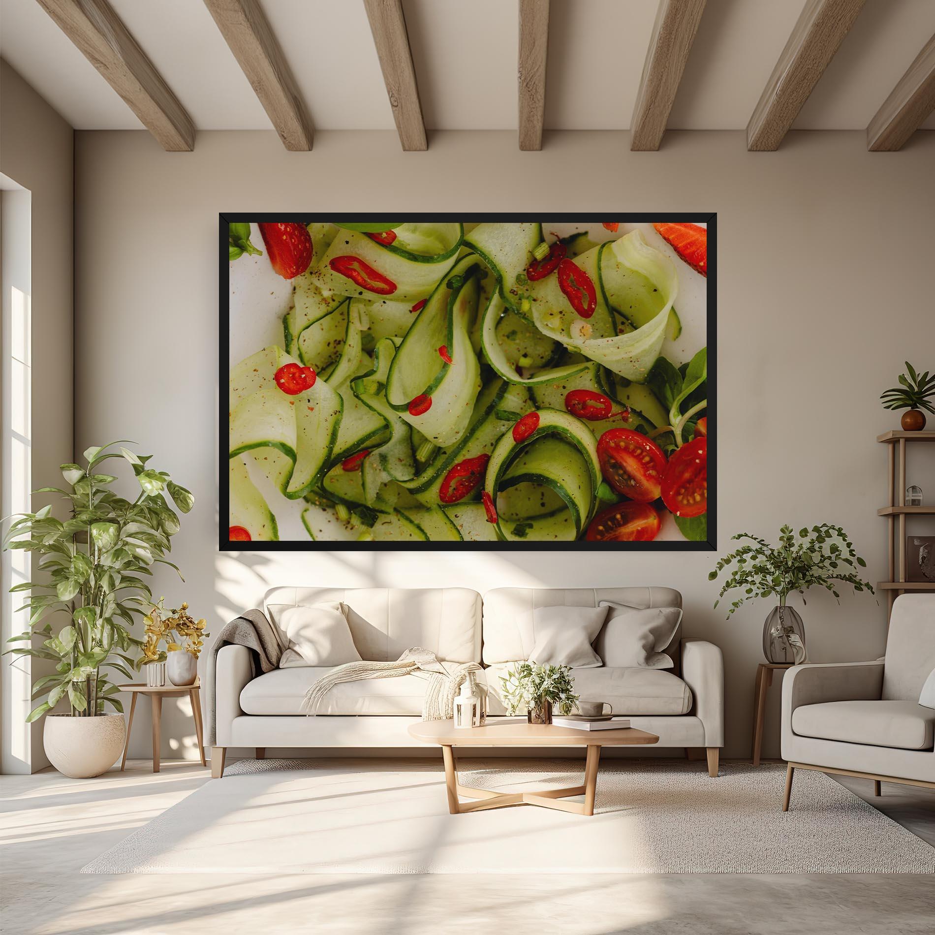Картина на платно Cucumber Food mockup 6