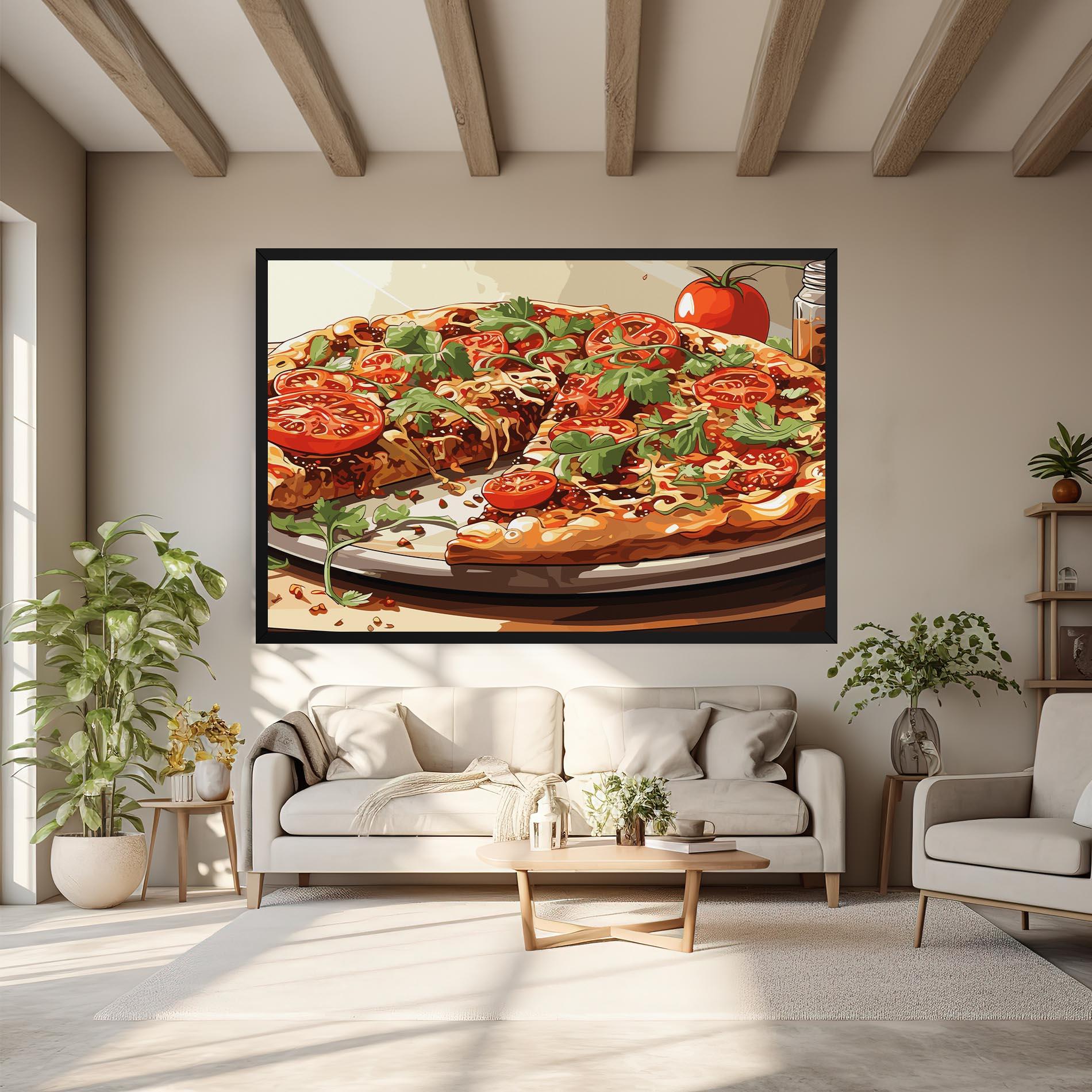 Картина на платно Pizza View mockup 6