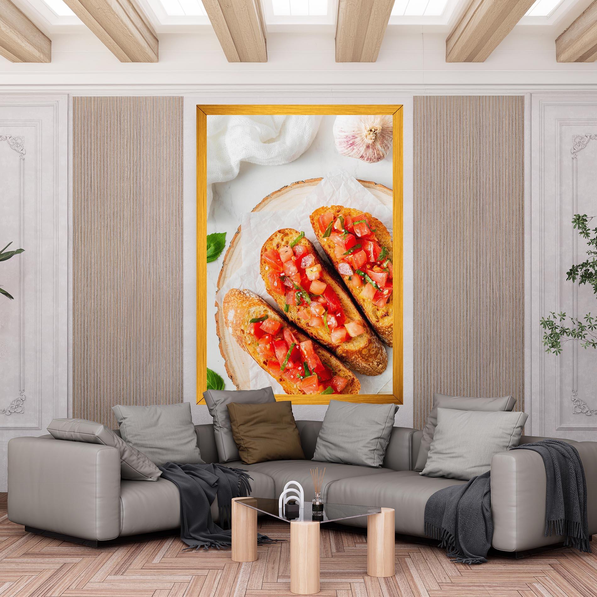 Картина на платно Tomatoes On Bread mockup 6