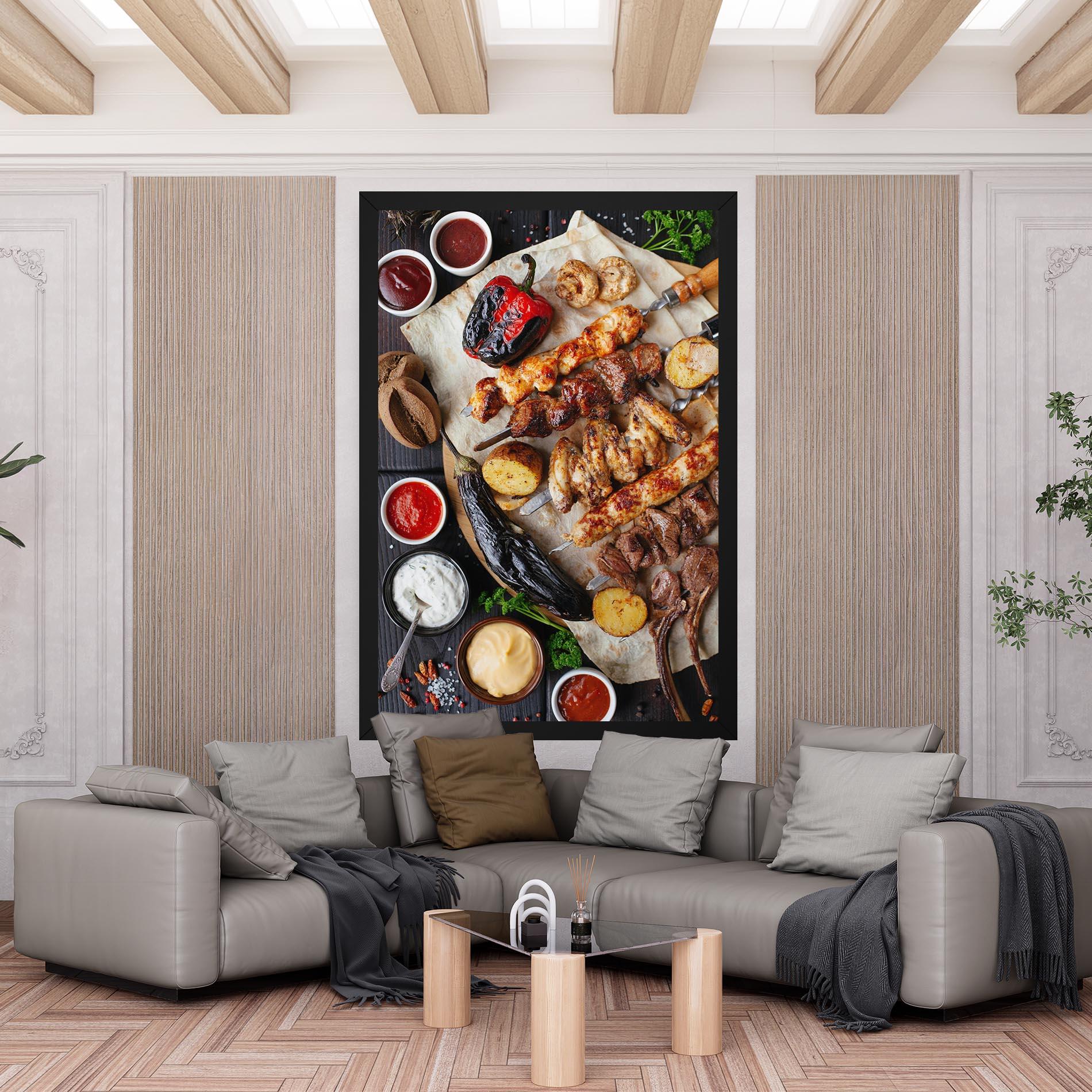 Картина на платно Skewers mockup 6