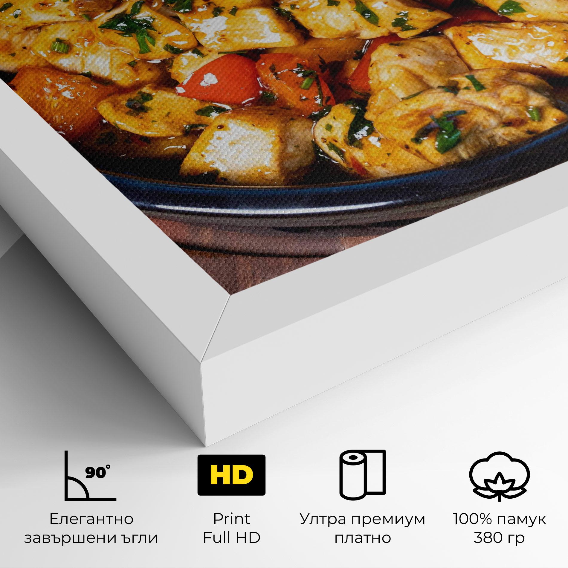Картина на платно Chicken Food mockup 4