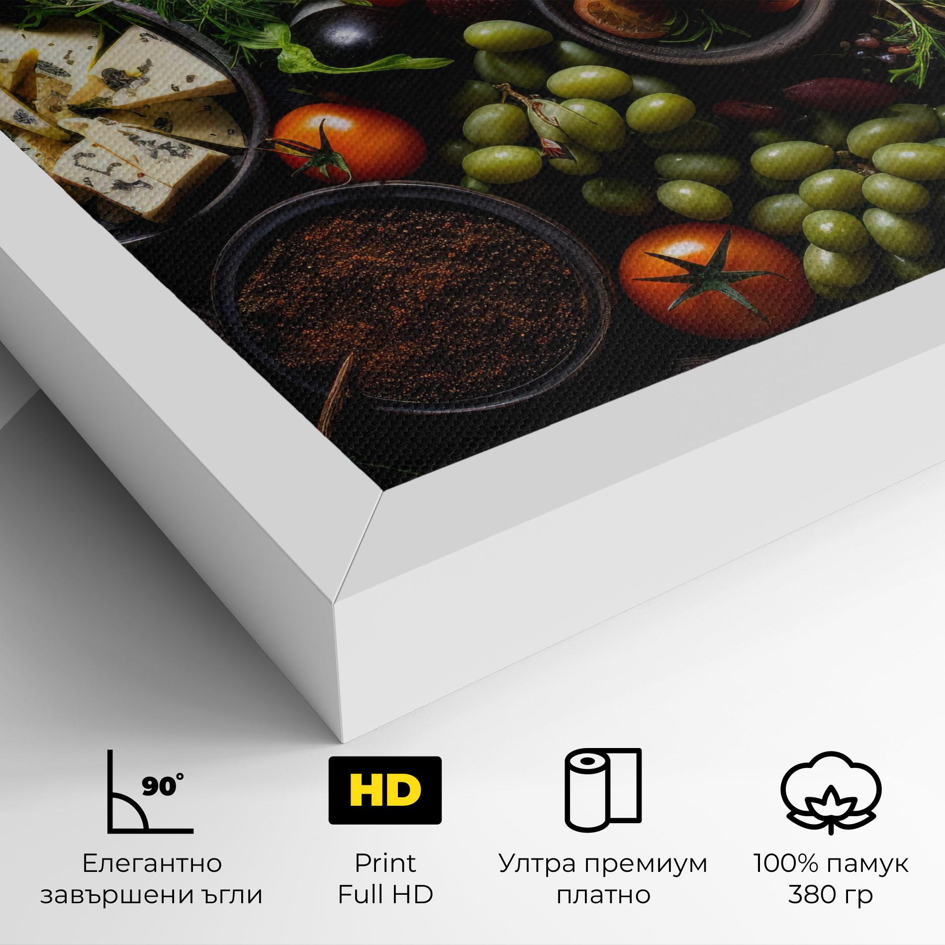 Картина на платно Meats Assortment mockup 4