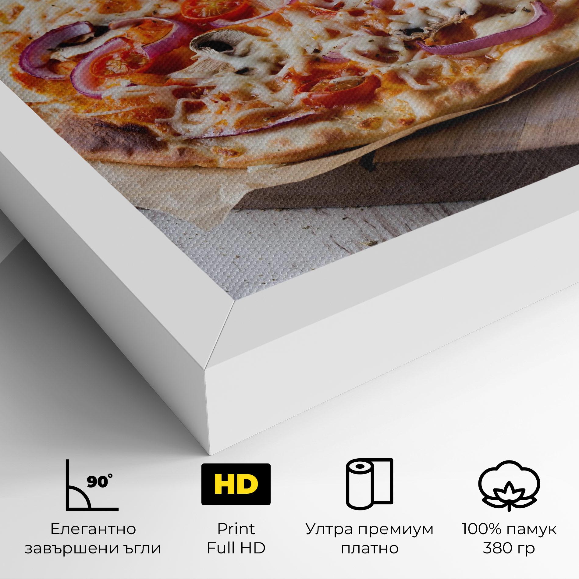 Картина на платно Pizza mockup 4