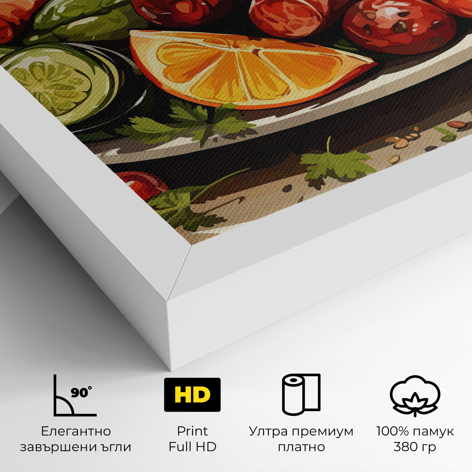 Картина на платно Tasty Sousages mockup 4