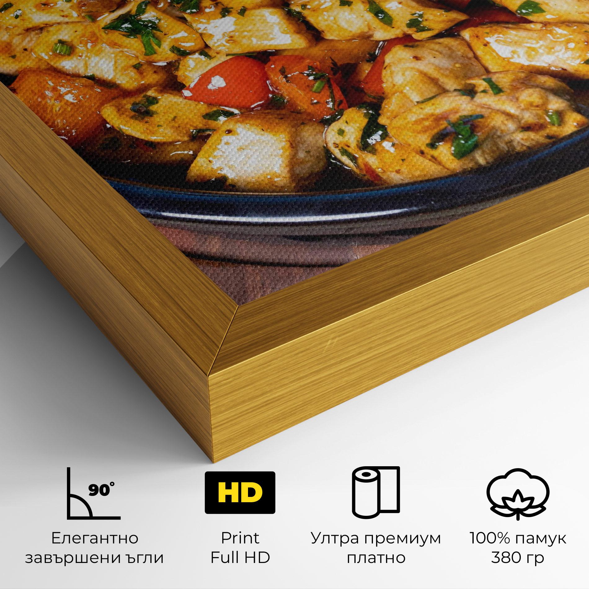 Картина на платно Chicken Food mockup 4