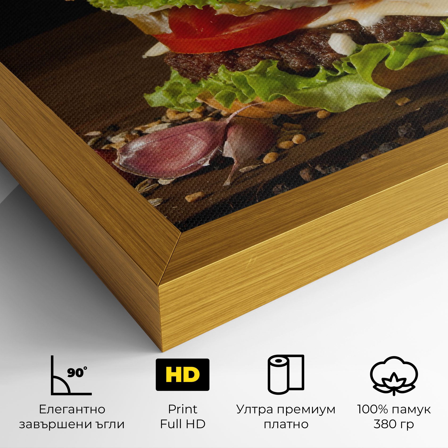 Delicious Hamburger mockup 4