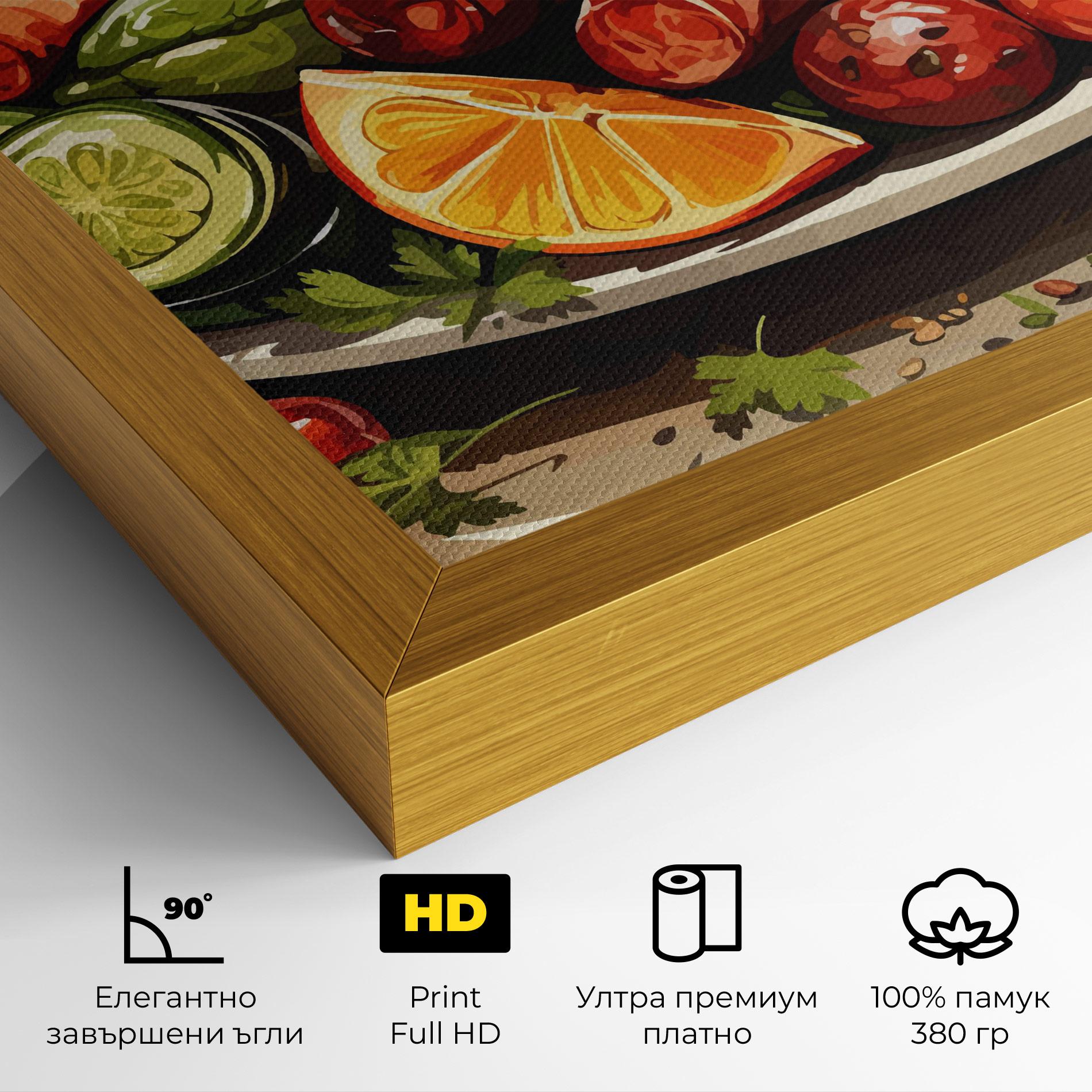Картина на платно Tasty Sousages mockup 4