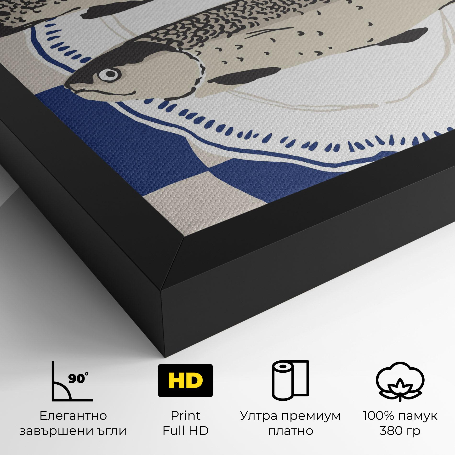 Картина на платно Food Fish mockup 4