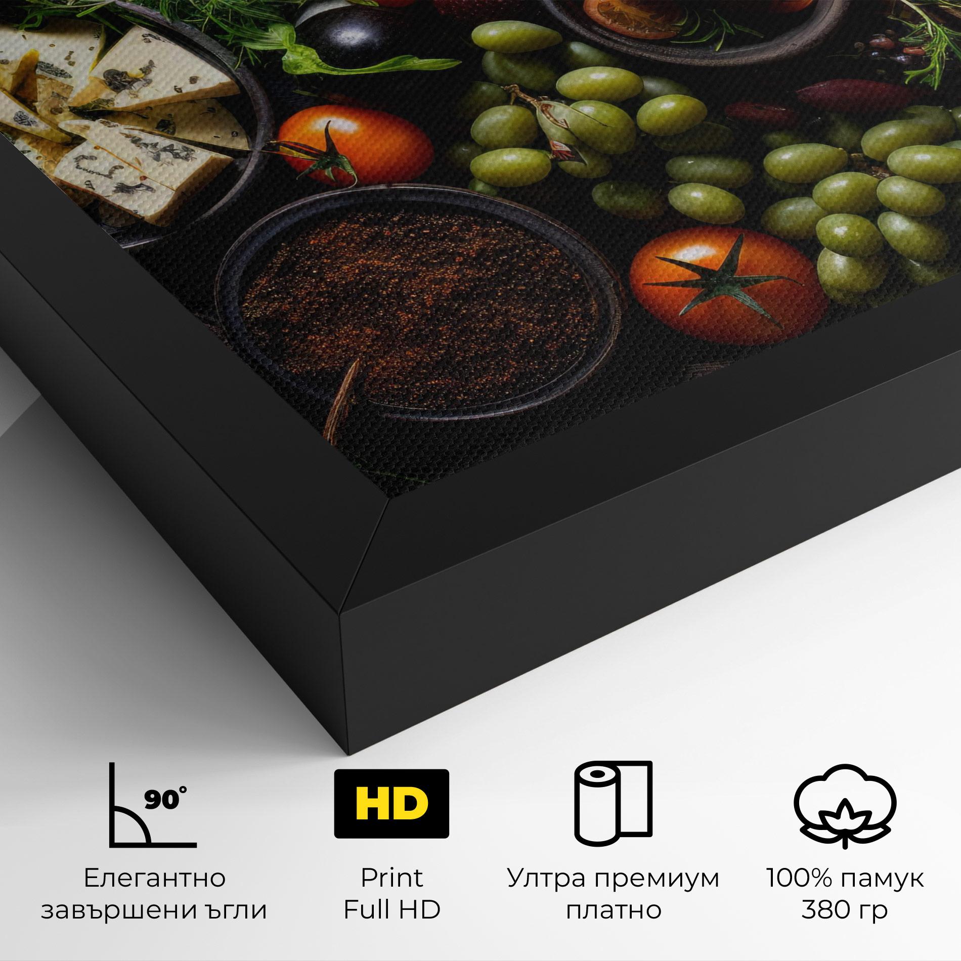 Картина на платно Meats Assortment mockup 4