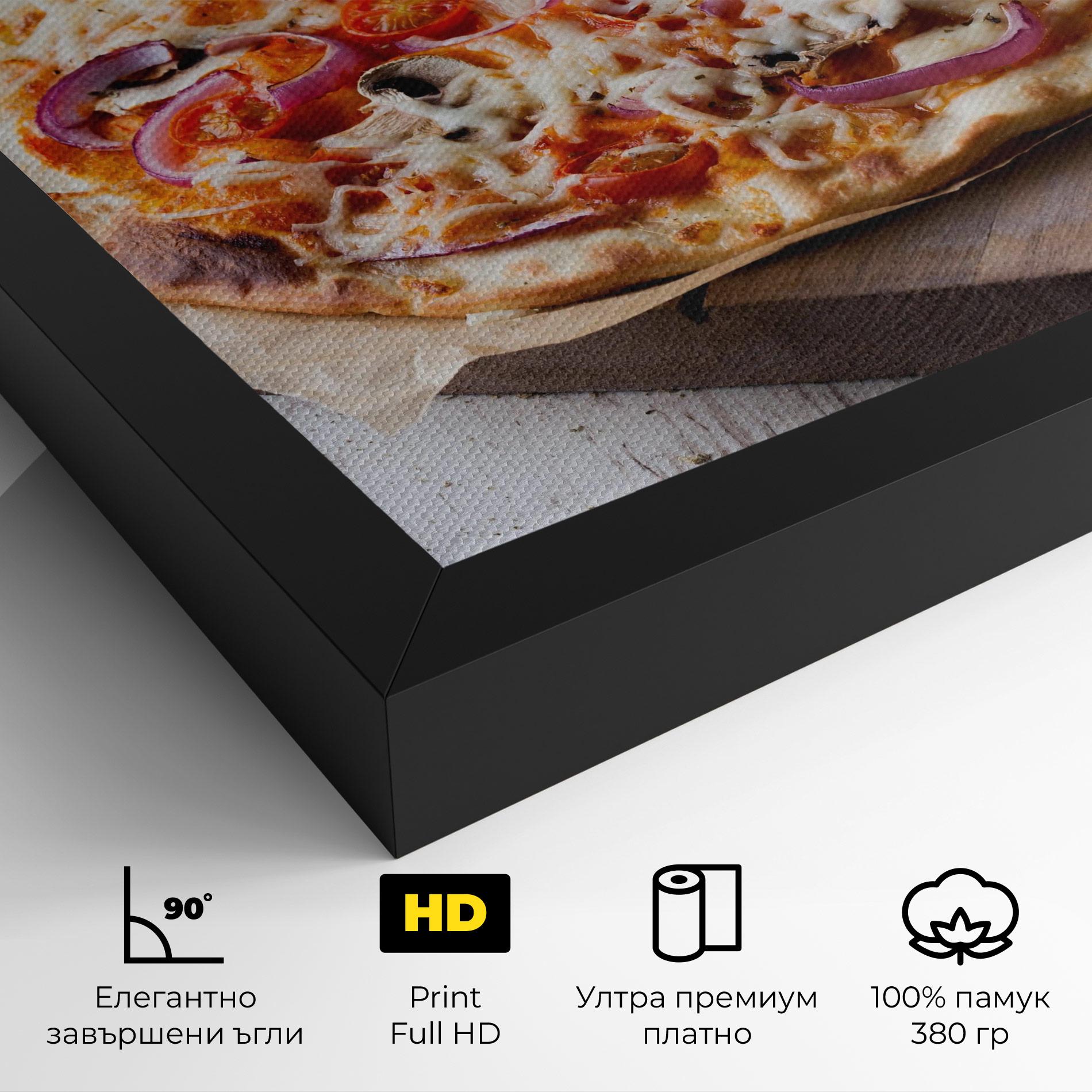 Картина на платно Pizza mockup 4
