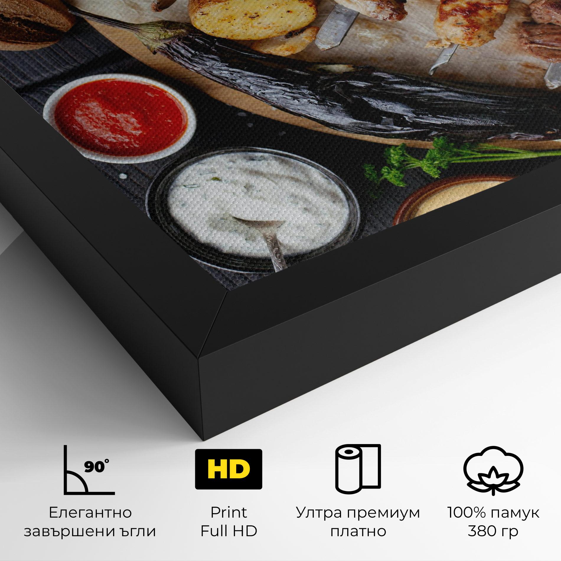 Картина на платно Skewers mockup 4