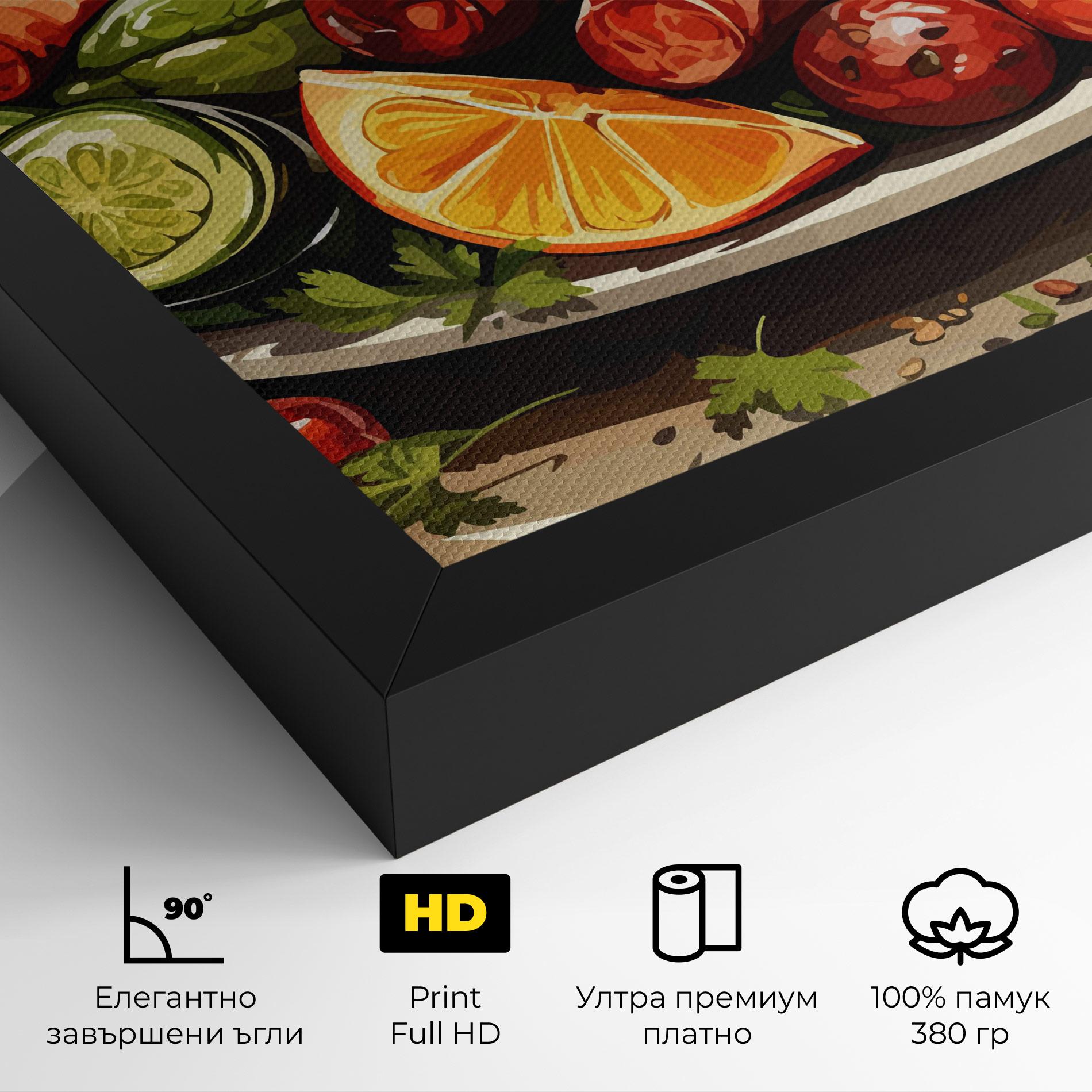 Картина на платно Tasty Sousages mockup 4