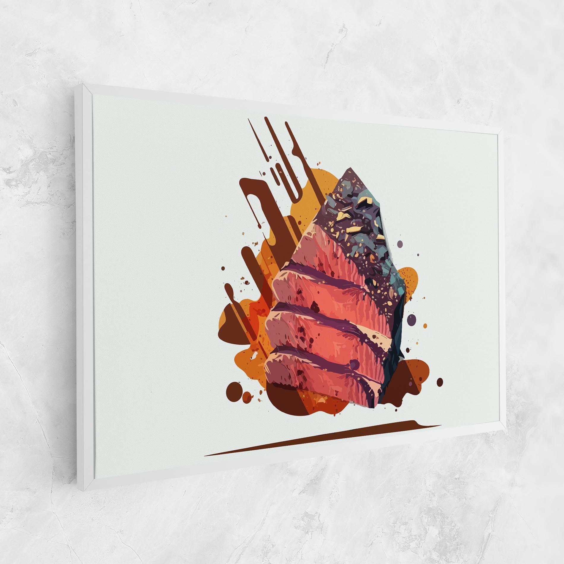 Картина на платно Meat Floating mockup 1