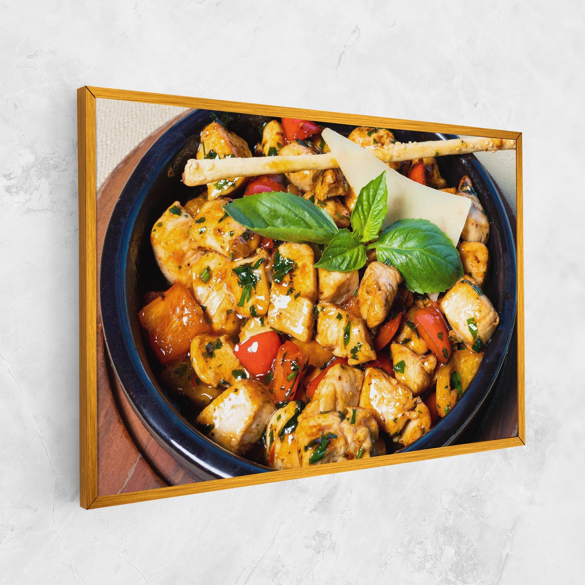 Картина на платно Chicken Food mockup 1