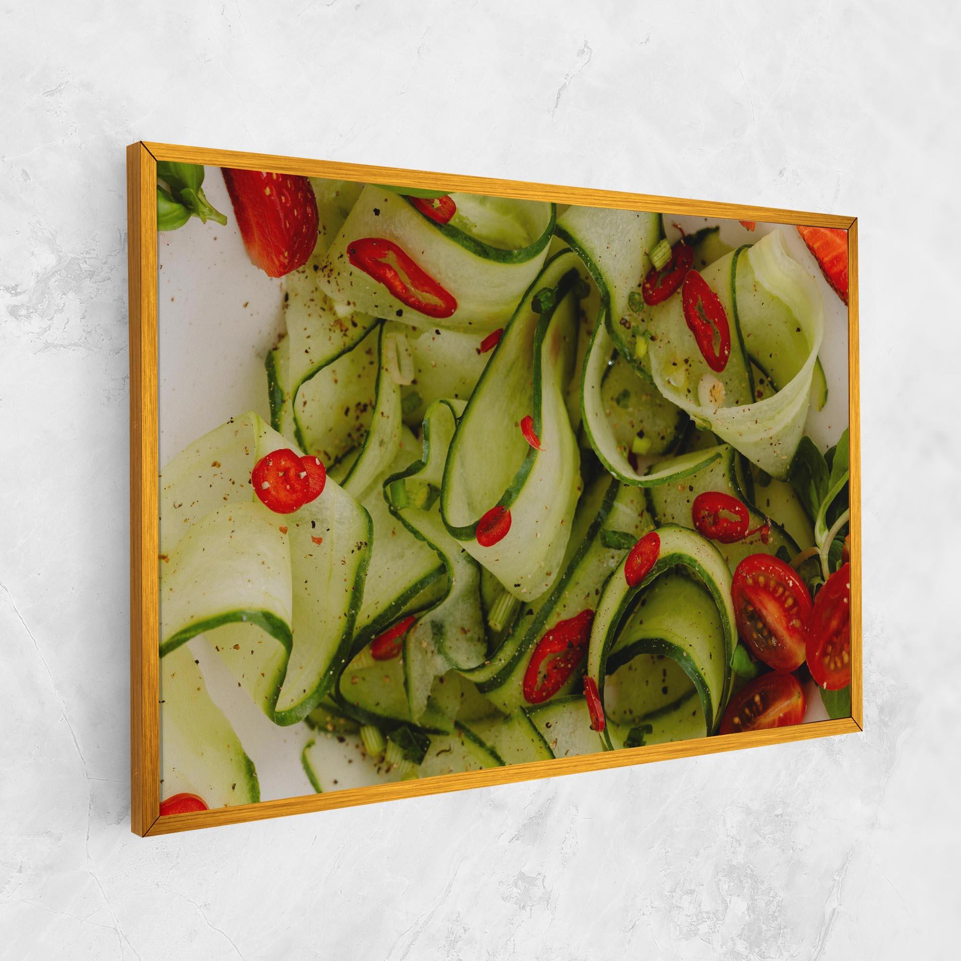 Картина на платно Cucumber Food mockup 1