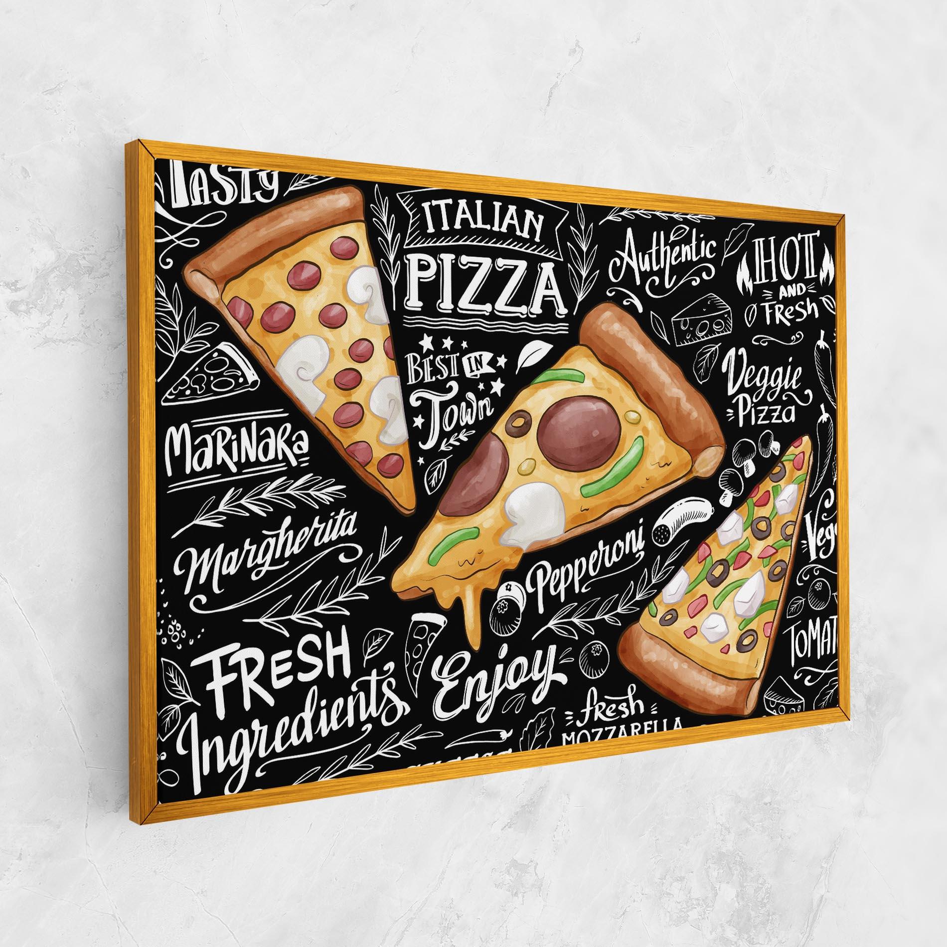 Картина на платно Enjoy Pizza mockup 1